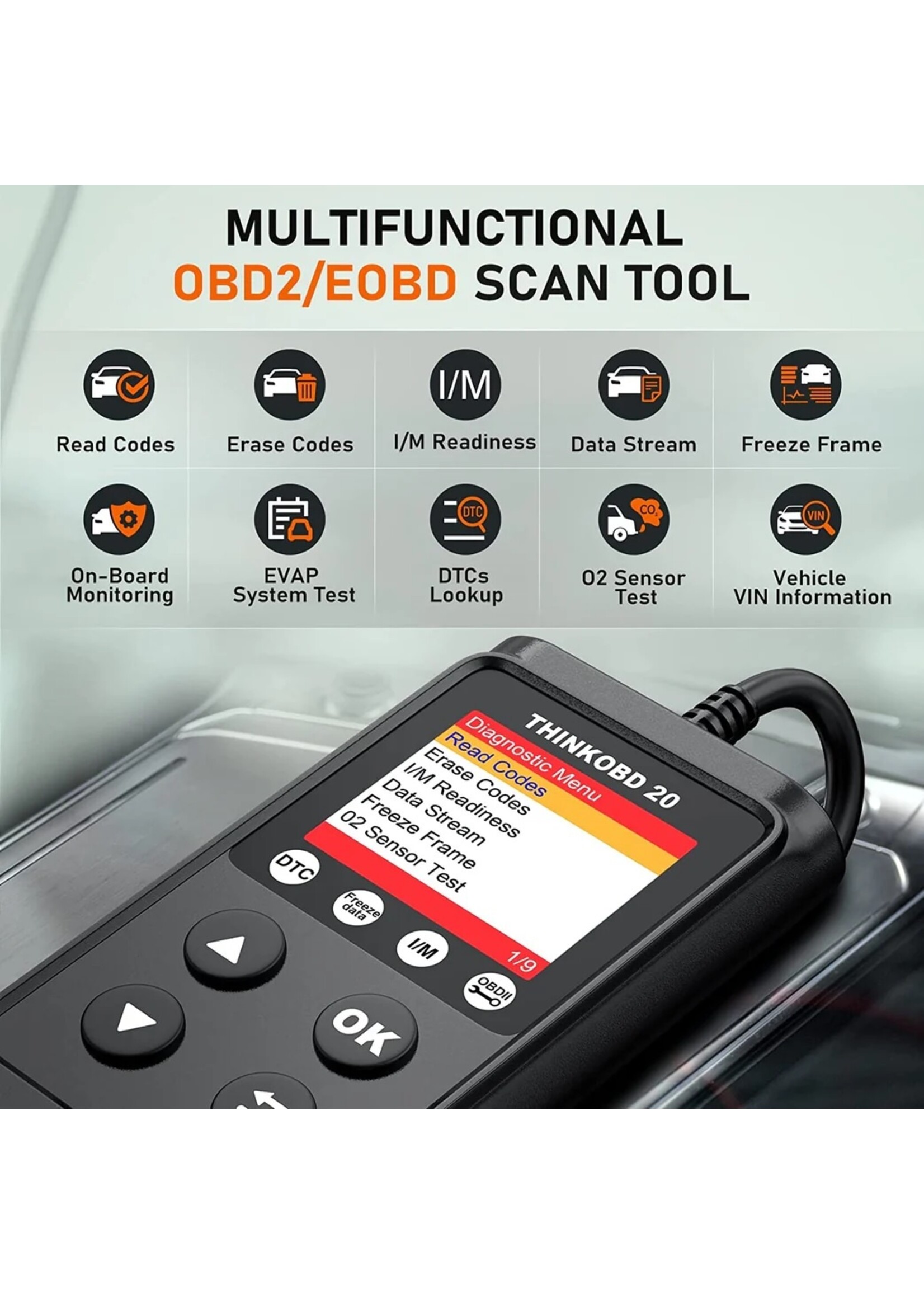 THINKCAR THINKOBD 20 – OBD2 Autocodelezer & Diagnosescanner