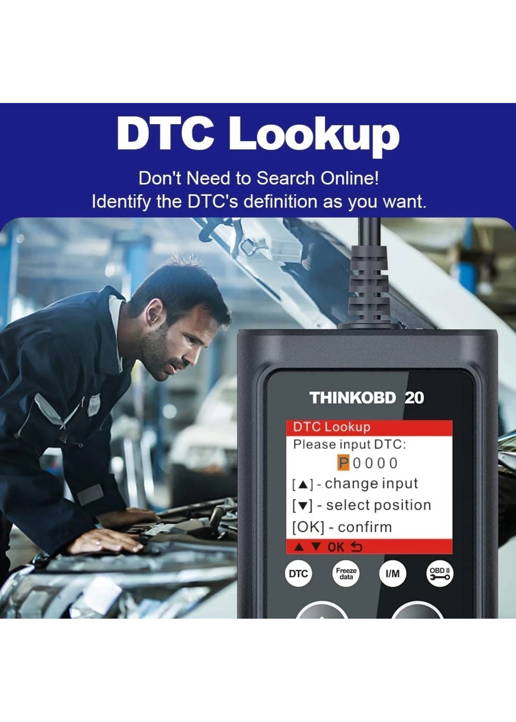 THINKCAR THINKOBD 20 – OBD2 Autocodelezer & Diagnosescanner