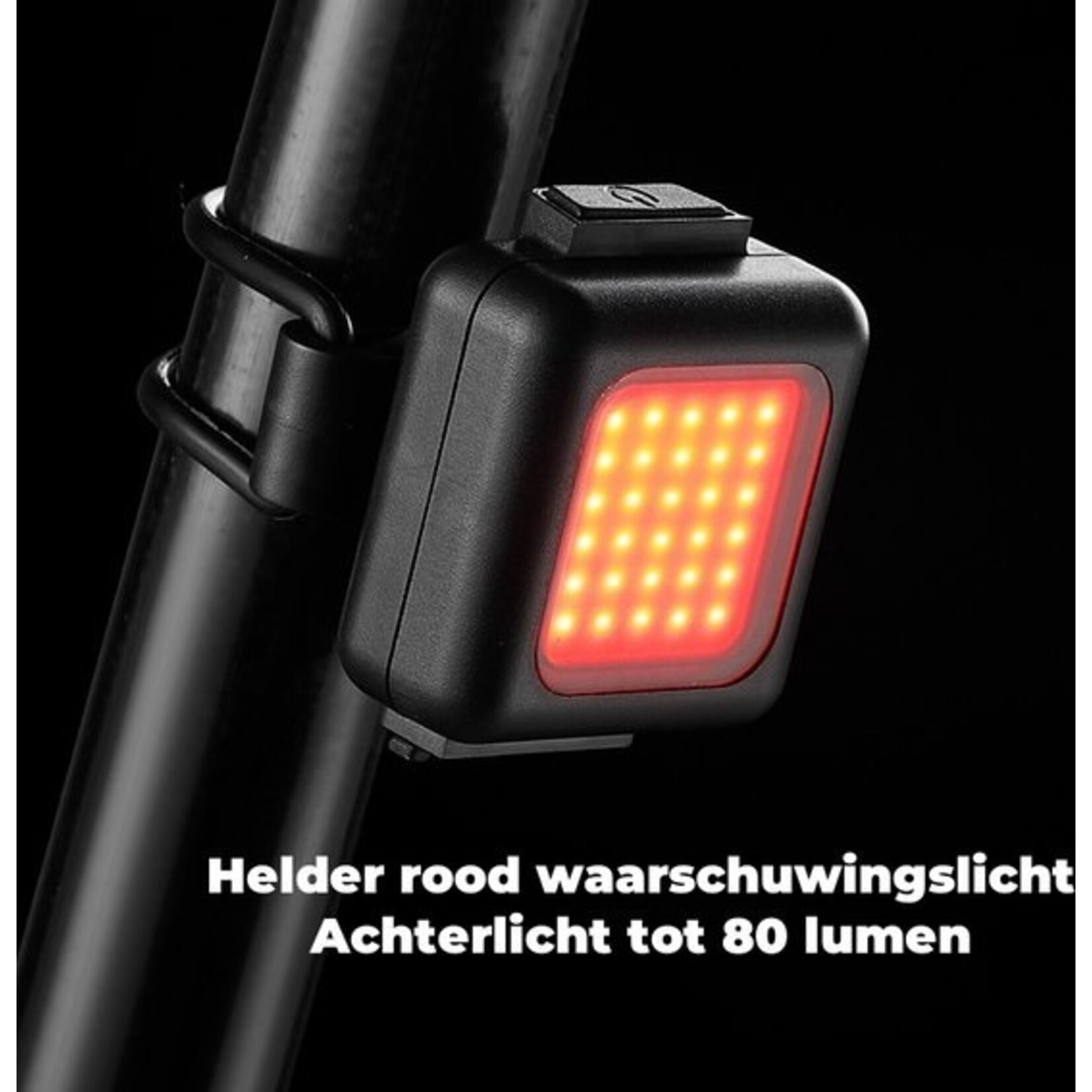 Fietsverlichting - Drie lichtmodi - Waterdicht - USB Oplaadbaar – Voor- of Achterlicht