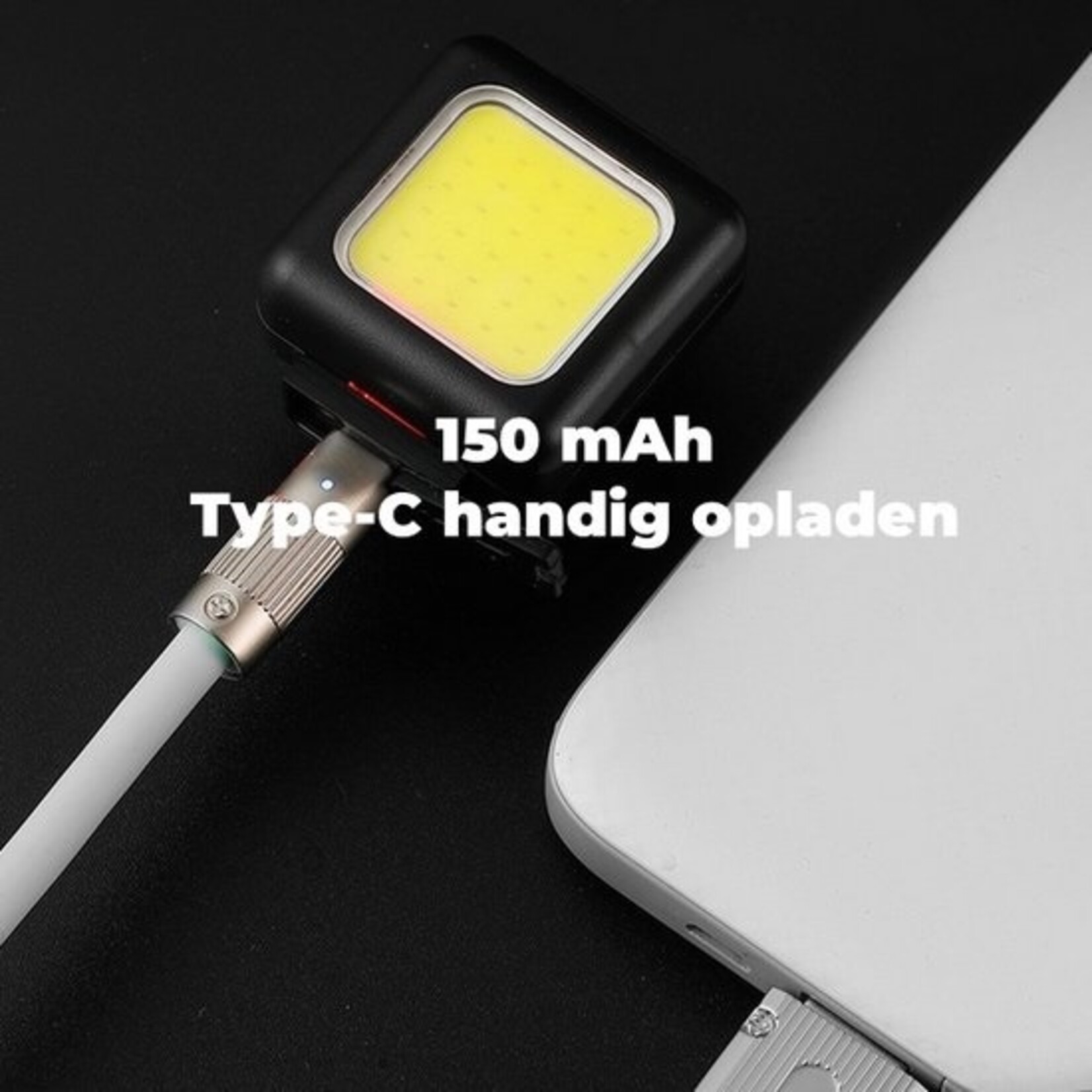 Fietsverlichting - Drie lichtmodi - Waterdicht - USB Oplaadbaar – Voor- of Achterlicht