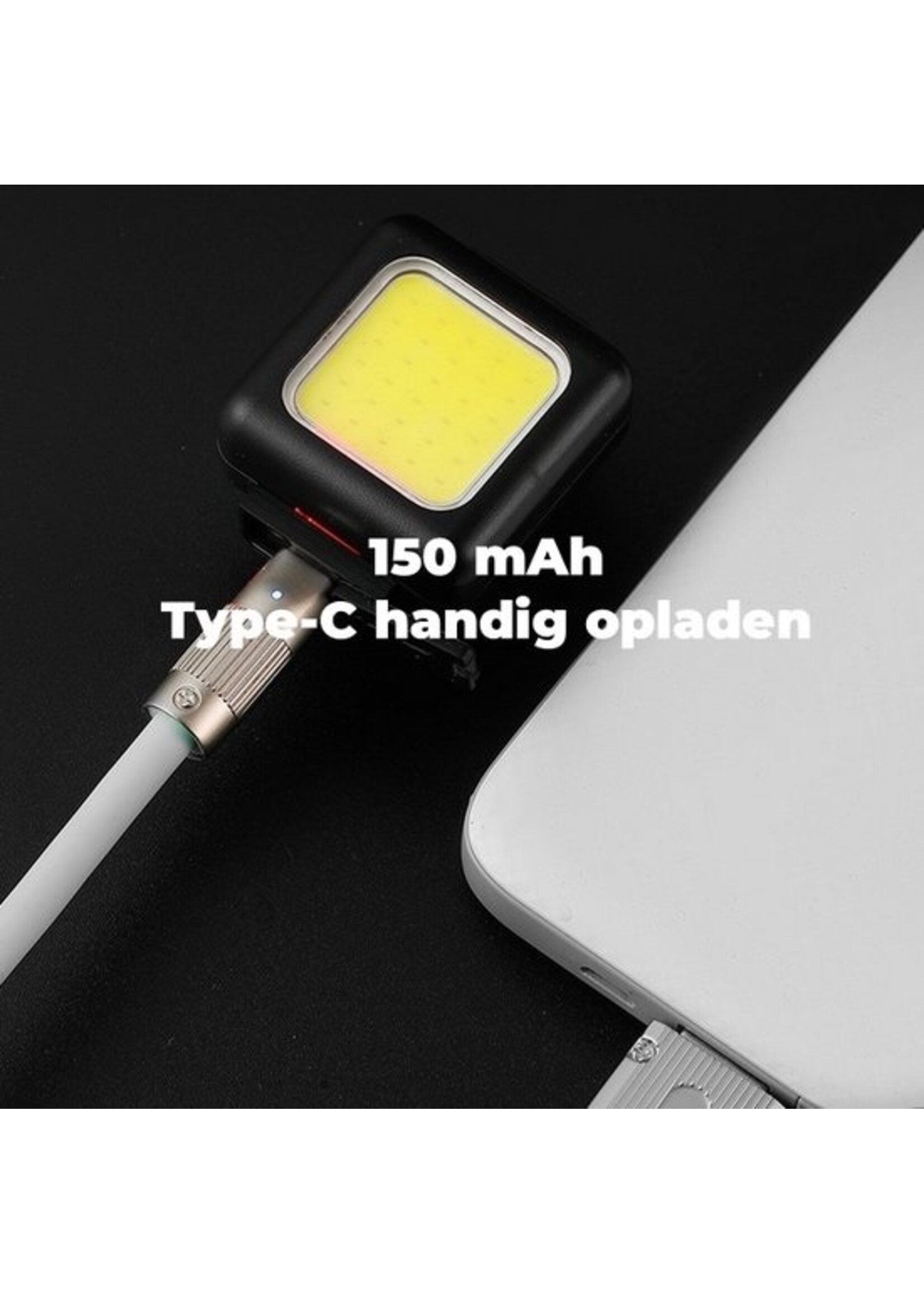 Fietsverlichting - Drie lichtmodi - Waterdicht - USB Oplaadbaar – Voor- of Achterlicht