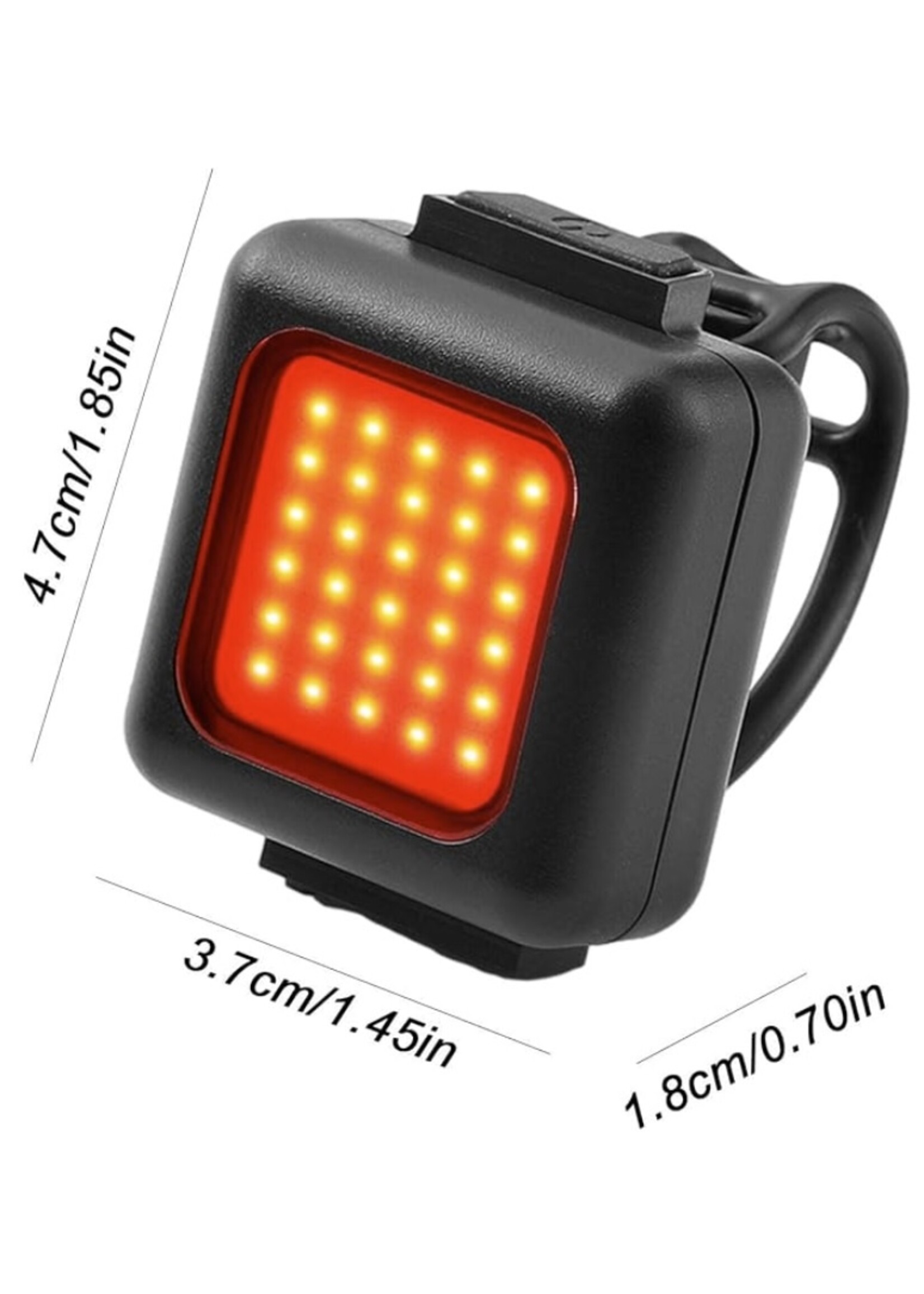 Fietsverlichting - Drie lichtmodi - Waterdicht - USB Oplaadbaar – Voor- of Achterlicht