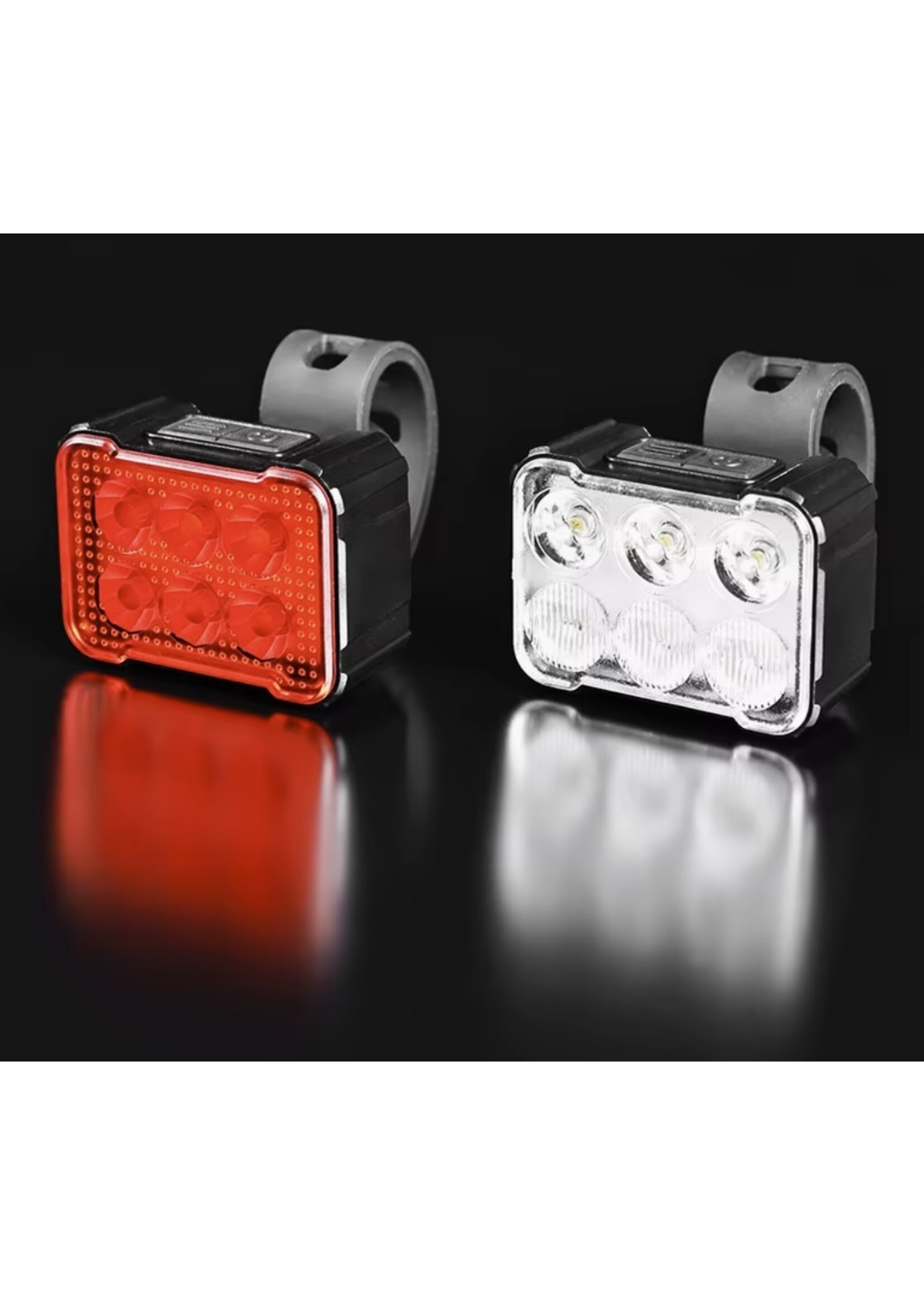 Voor- of Achterlicht Fietsverlichting - Drie lichtmodi - Waterdicht - USB Oplaadbaar