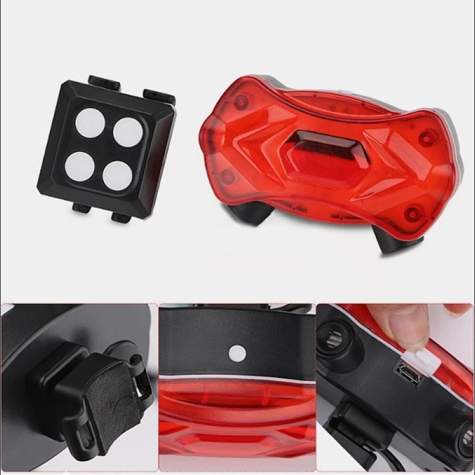 Fiets achterlicht met afstandsbediening USB-batterij MTB-contourverlichting Racefiets richtingaanwijzerlamp Fietsachterlicht Veiligheidswaarschuwing