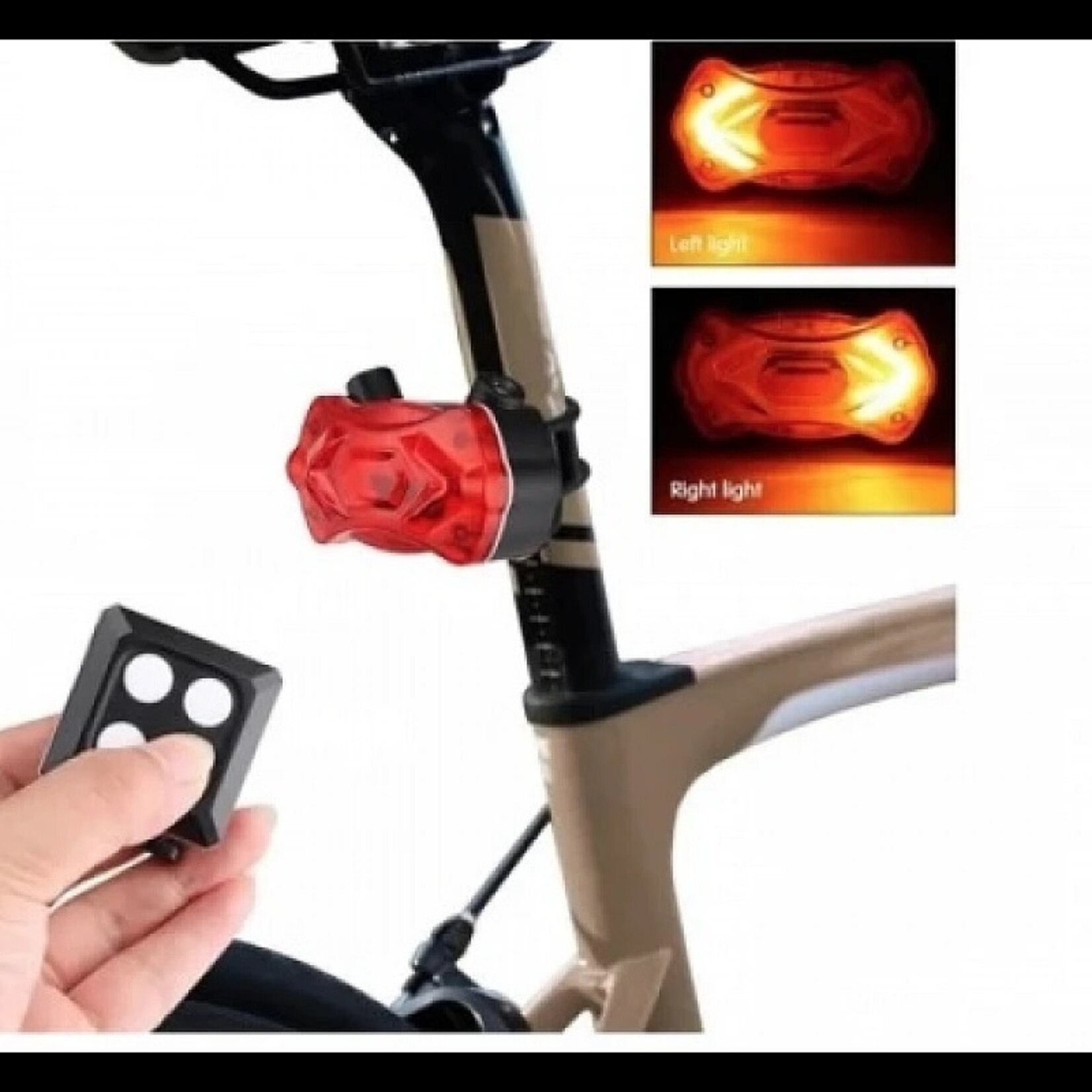 Fiets achterlicht met afstandsbediening USB-batterij MTB-contourverlichting Racefiets richtingaanwijzerlamp Fietsachterlicht Veiligheidswaarschuwing