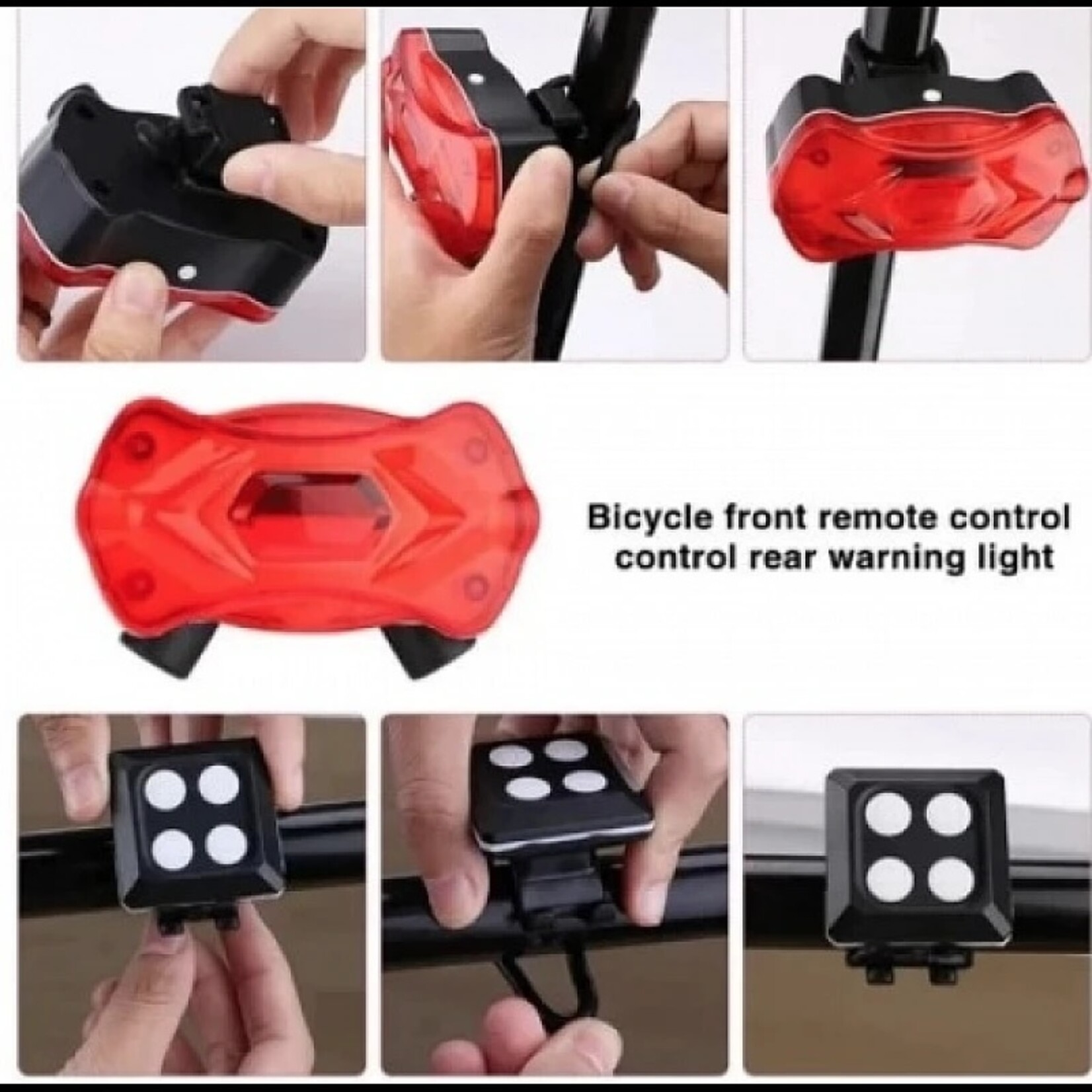 Fiets achterlicht met afstandsbediening USB-batterij MTB-contourverlichting Racefiets richtingaanwijzerlamp Fietsachterlicht Veiligheidswaarschuwing