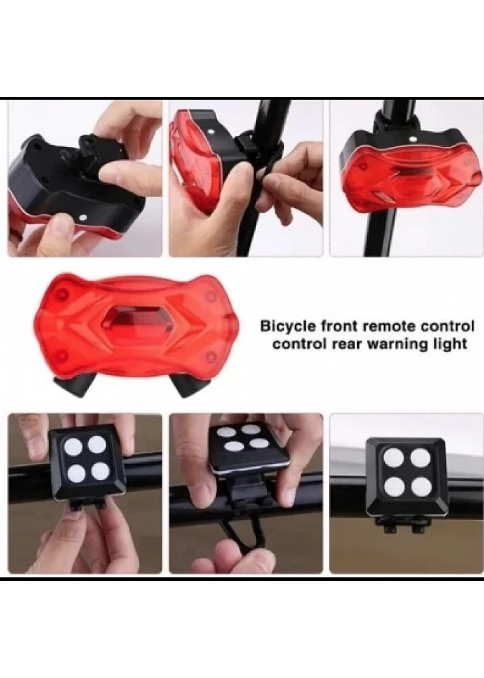 Fiets achterlicht met afstandsbediening USB-batterij MTB-contourverlichting Racefiets richtingaanwijzerlamp Fietsachterlicht Veiligheidswaarschuwing