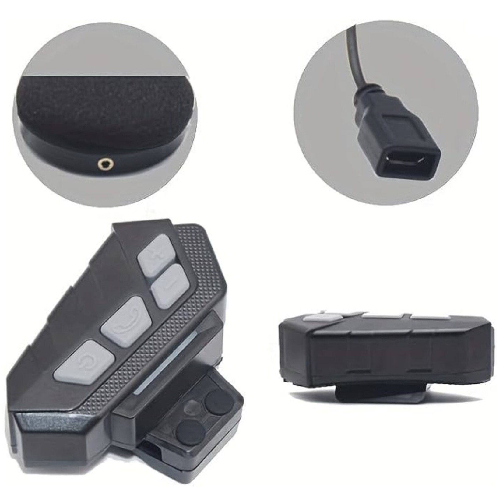 Eurofone EuroFone 2-weg Bluetooth 5.1 intercomsysteem voor sport, draadloze Bluetooth helm intercom, motorfiets telefoonset compatibel met 2 rijders
