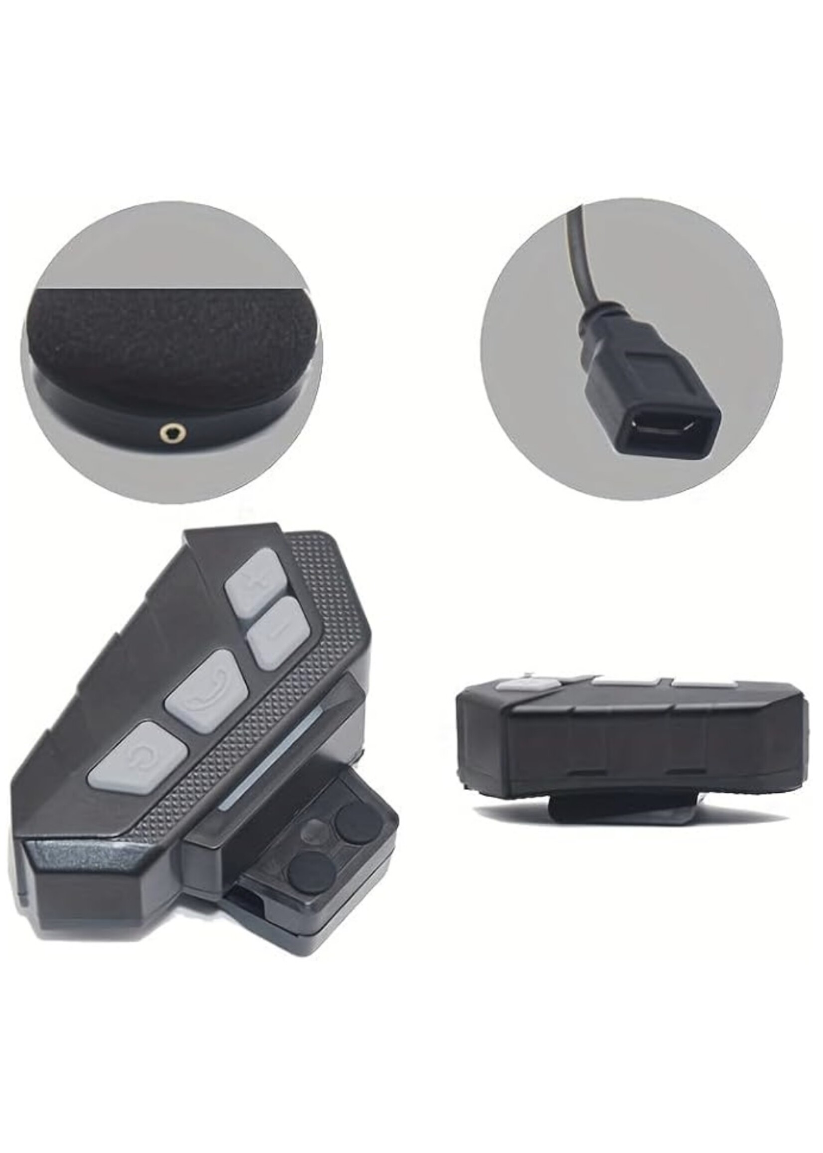 Eurofone EuroFone 2-weg Bluetooth 5.1 intercomsysteem voor sport, draadloze Bluetooth helm intercom, motorfiets telefoonset compatibel met 2 rijders