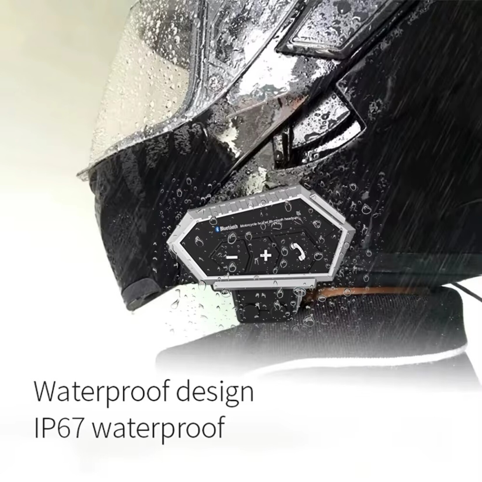 HE Products BT-12 draadloze headset motorhelm Luidsprekers Ondersteuning Handsfree bellen voor antwoorden