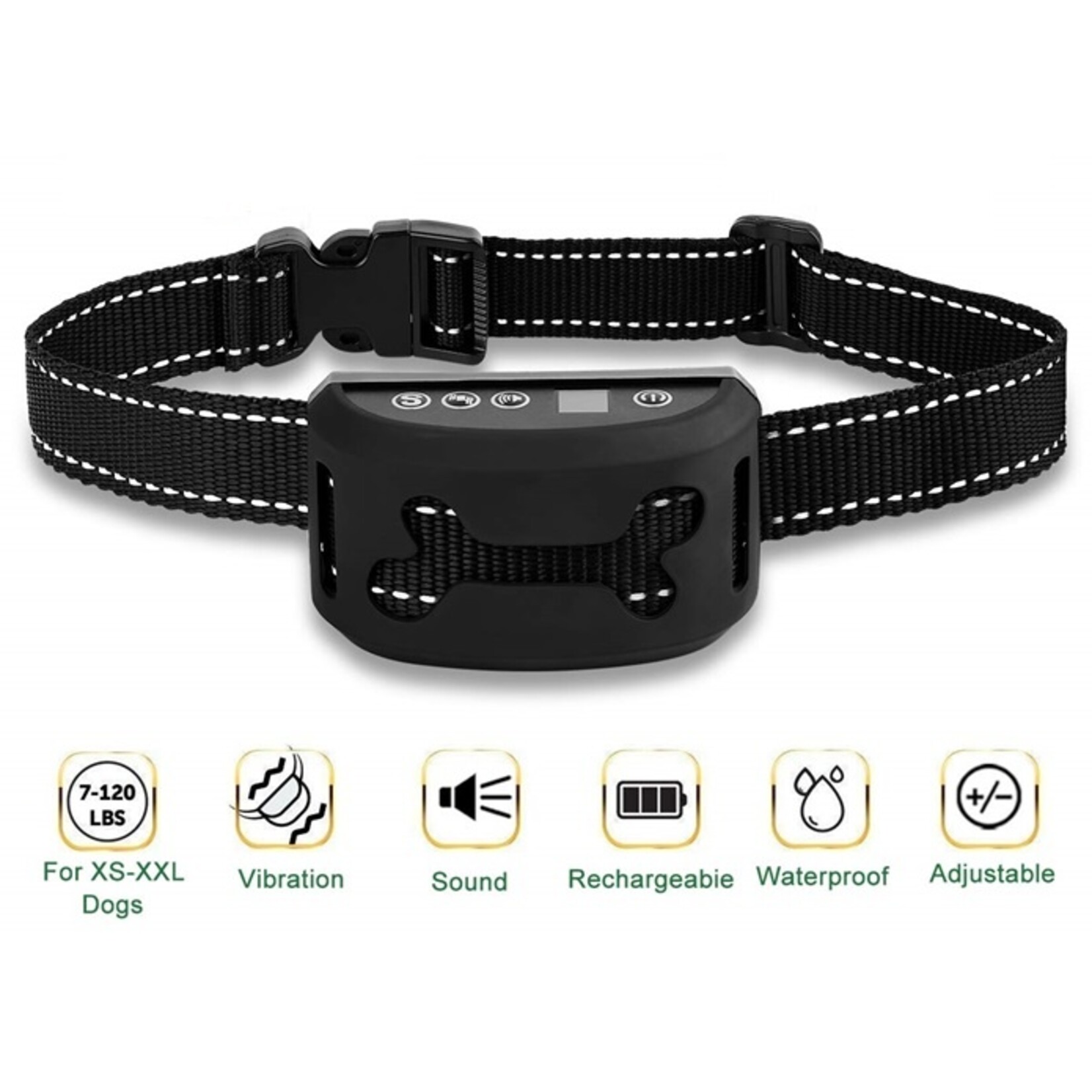 Oplaadbare antiblafband zonder Schock