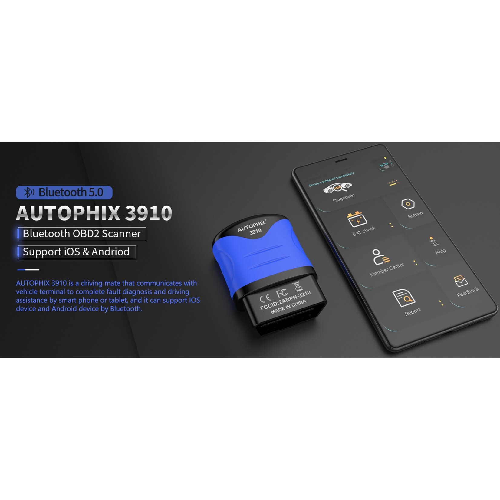 Autophix AUTOPHIX 3910 – Diagnose- en servicetool voor BMW-voertuigen