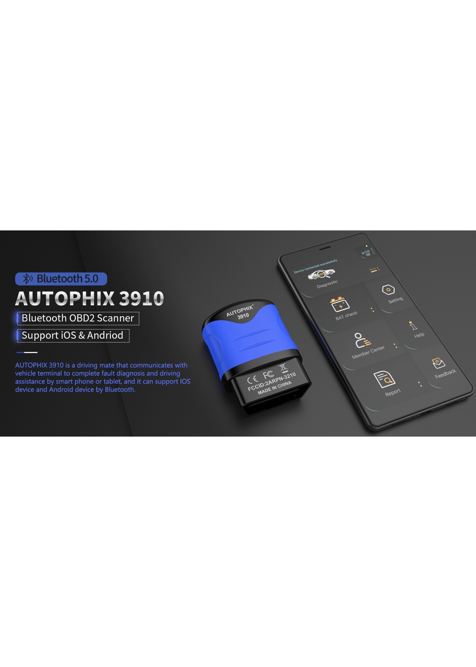 Autophix AUTOPHIX 3910 – Diagnose- en servicetool voor BMW-voertuigen