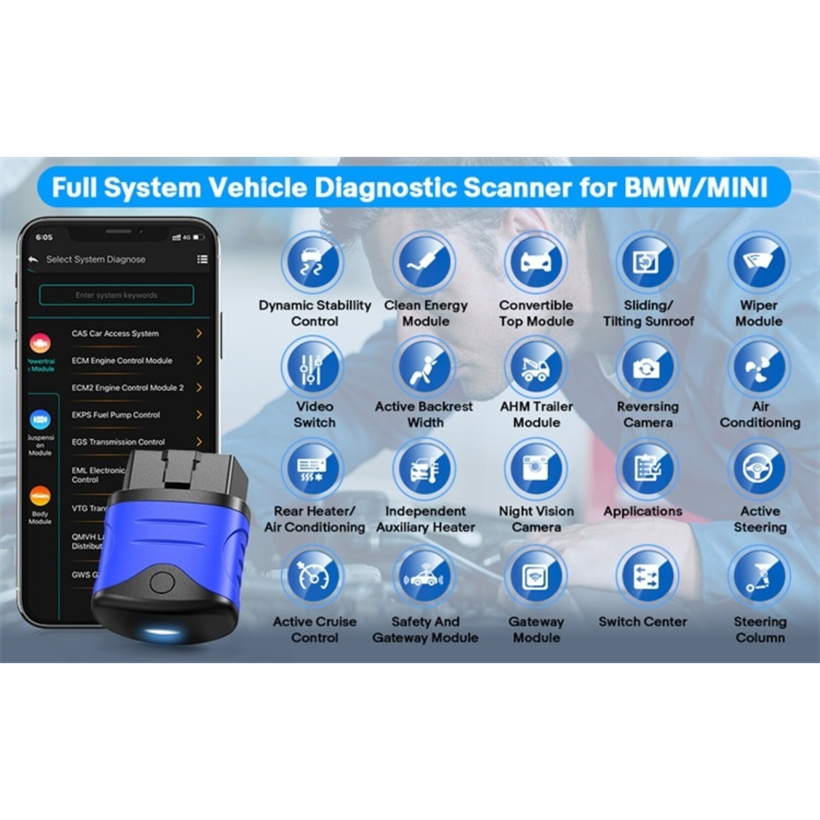 Autophix AUTOPHIX 3910 – Diagnose- en servicetool voor BMW-voertuigen