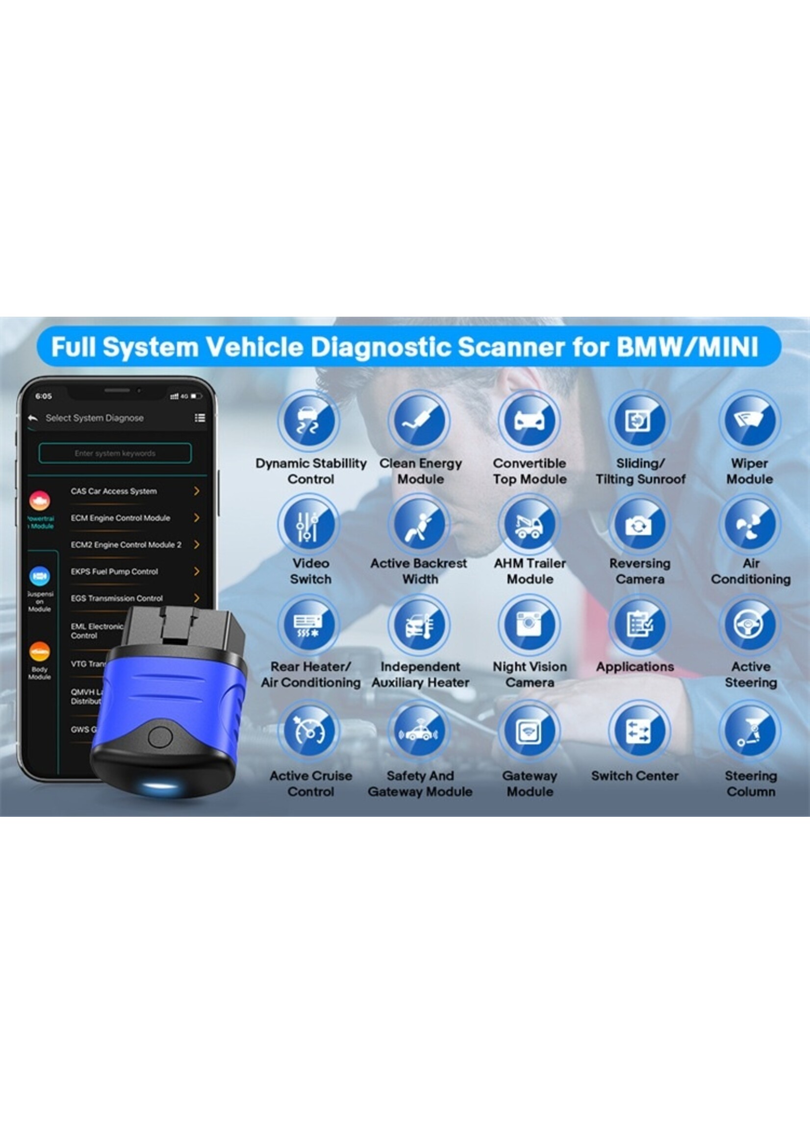 Autophix AUTOPHIX 3910 – Diagnose- en servicetool voor BMW-voertuigen