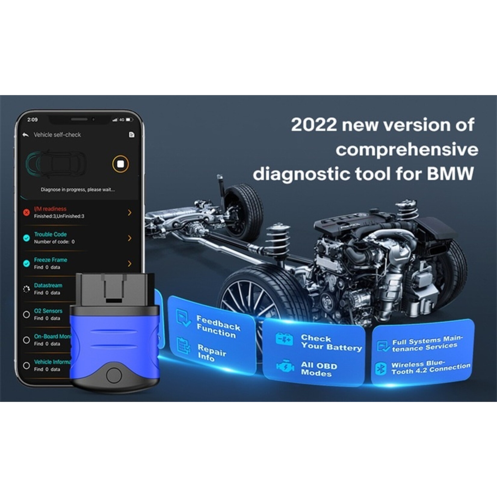 Autophix AUTOPHIX 3910 – Diagnose- en servicetool voor BMW-voertuigen