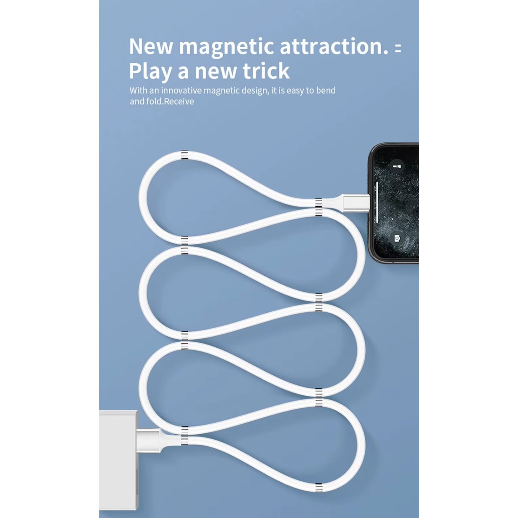Magnetisch Touw Snel Opladen Data Sync Kabel 5A Usb-kabel  Keuze uit: Micro Type C Oplader Voor iPhone, Xiaomi, Huawei, Samsung, USB Datalijn