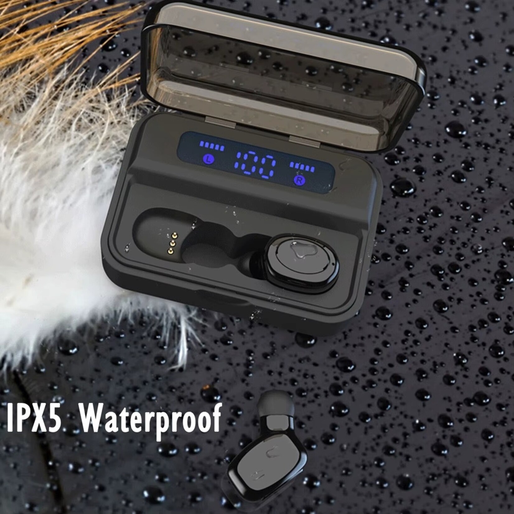 S590 TWS Bluetooth 5.0 oordopjes 9D stereo oordopjes 3500 mAh LED digitaal display draadloze hoofdtelefoon draagbare sport oordopjes