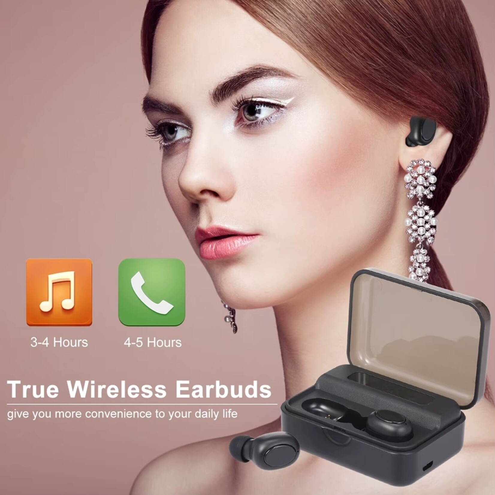 S590 TWS Bluetooth 5.0 oordopjes 9D stereo oordopjes 3500 mAh LED digitaal display draadloze hoofdtelefoon draagbare sport oordopjes