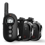 Trainingshalsband met Draadloze afstandsbediening - Trillingen zoemer - Waterdichte elektrische schok - Hondentrainingshalsband Geschikt voor 2 honden