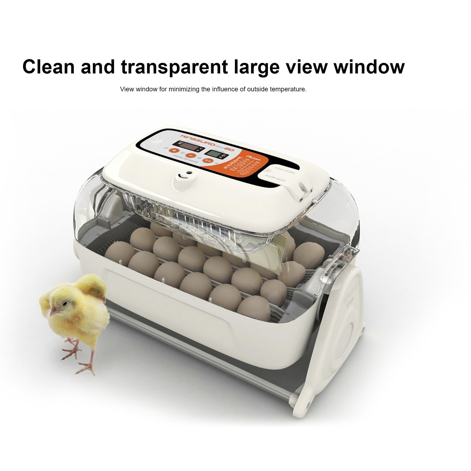 R-com Rcom KINGSURO MAX 20 – Volautomatische Broedmachine met Geavanceerde Technologie