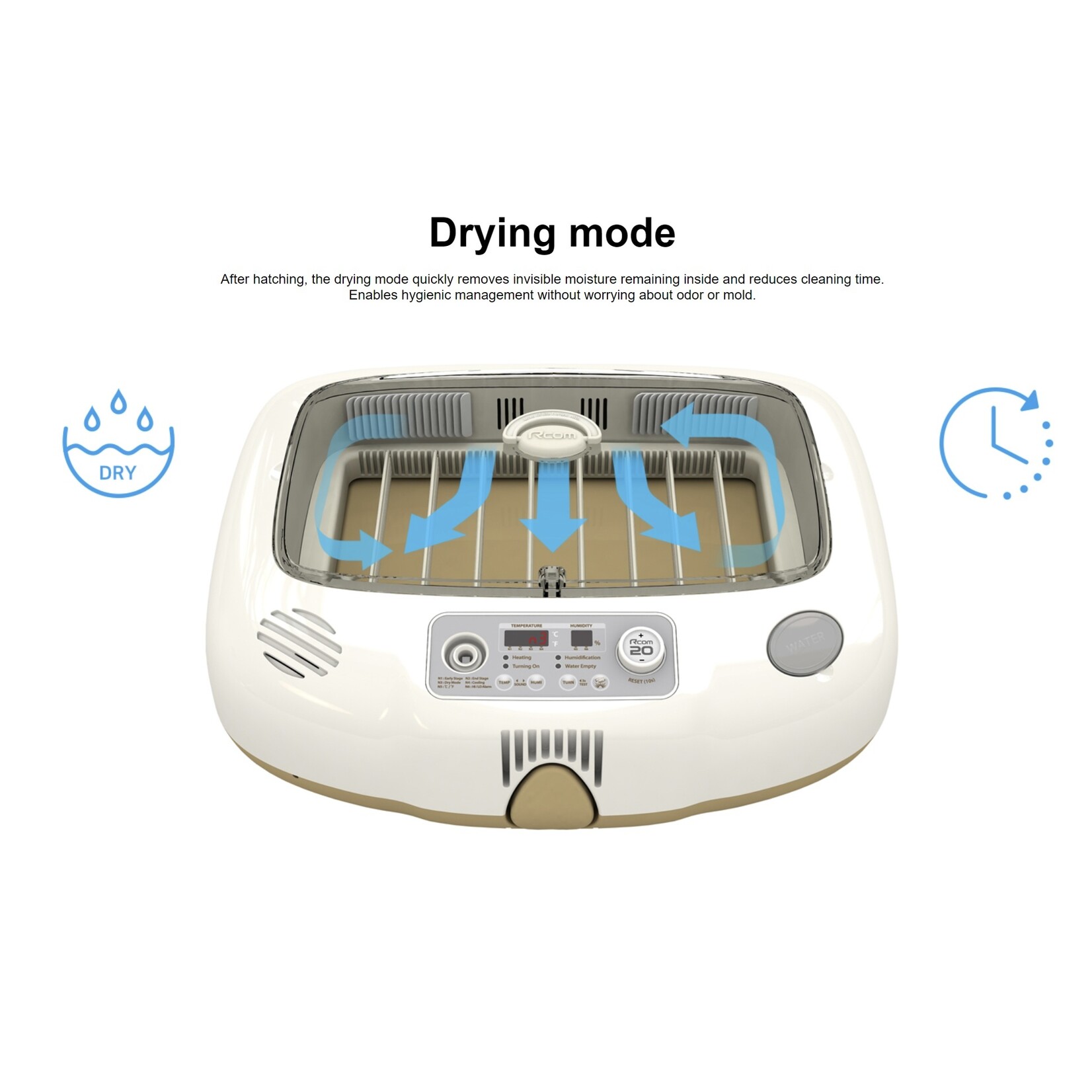 R-com Rcom MAX 20 DO – Slimme Broedmachine met Kunstmatige Intelligentie