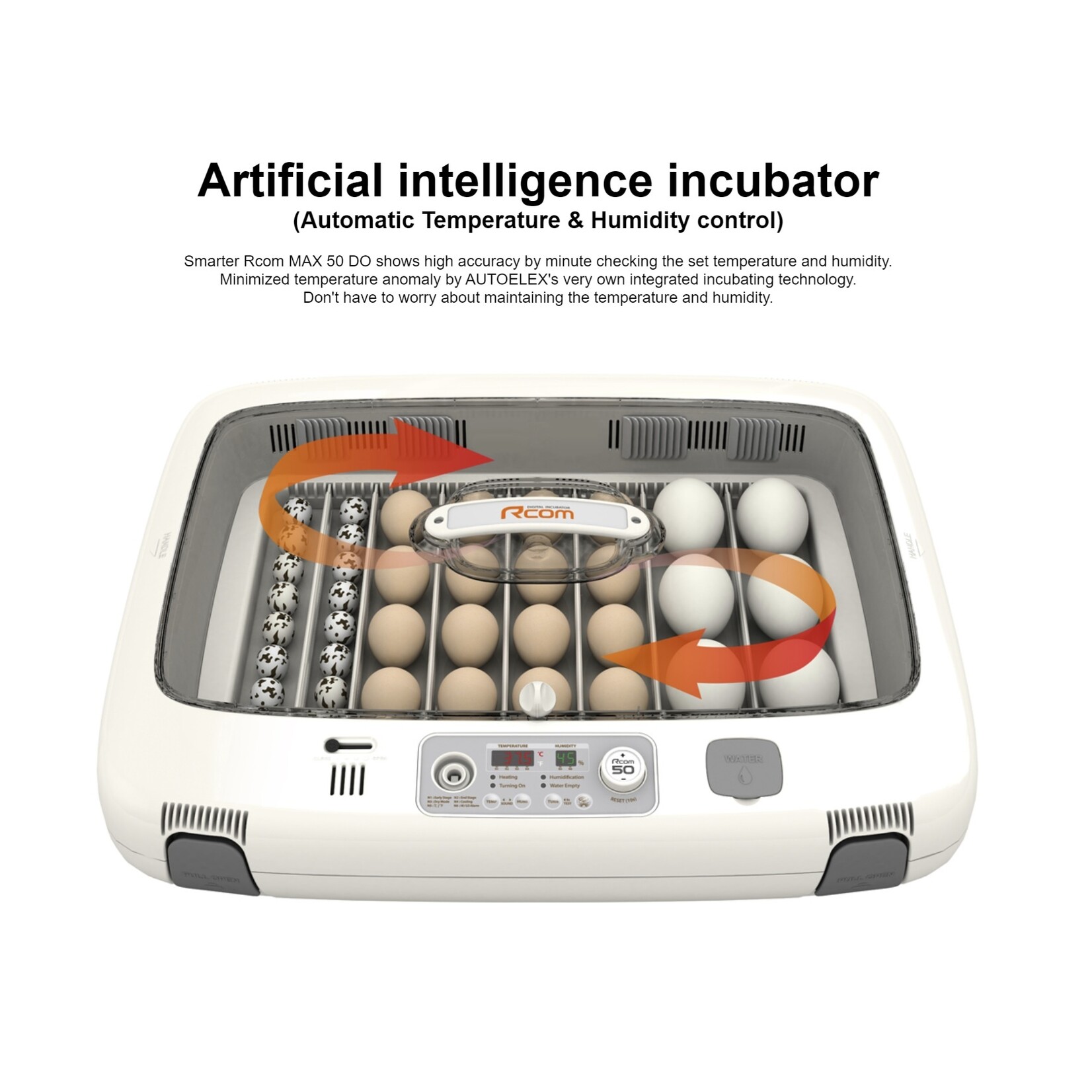 R-com Rcom MAX 50 DO – Slimme en Volautomatische Broedmachine