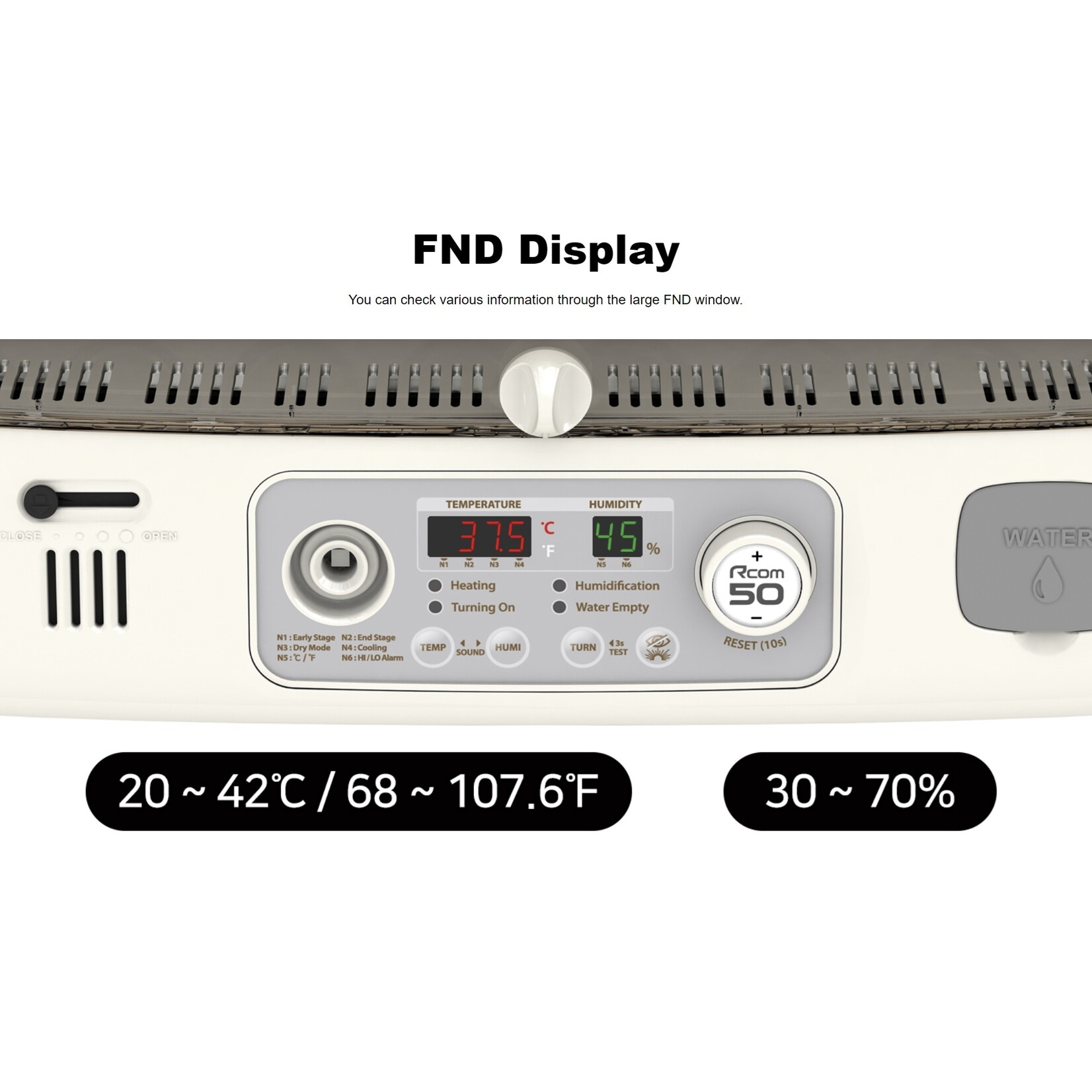 R-com Rcom MAX 50 DO – Slimme en Volautomatische Broedmachine