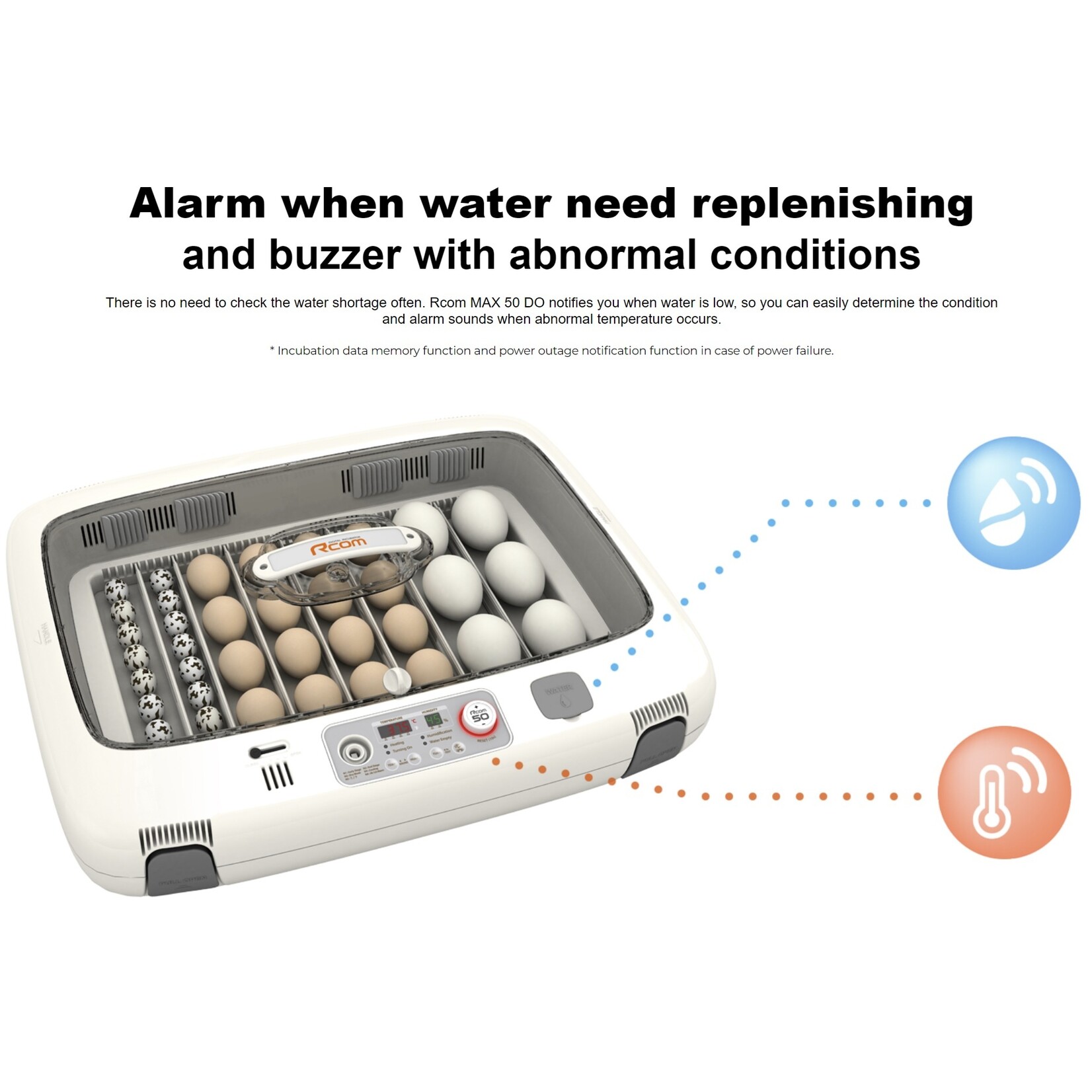 R-com Rcom MAX 50 DO – Slimme en Volautomatische Broedmachine