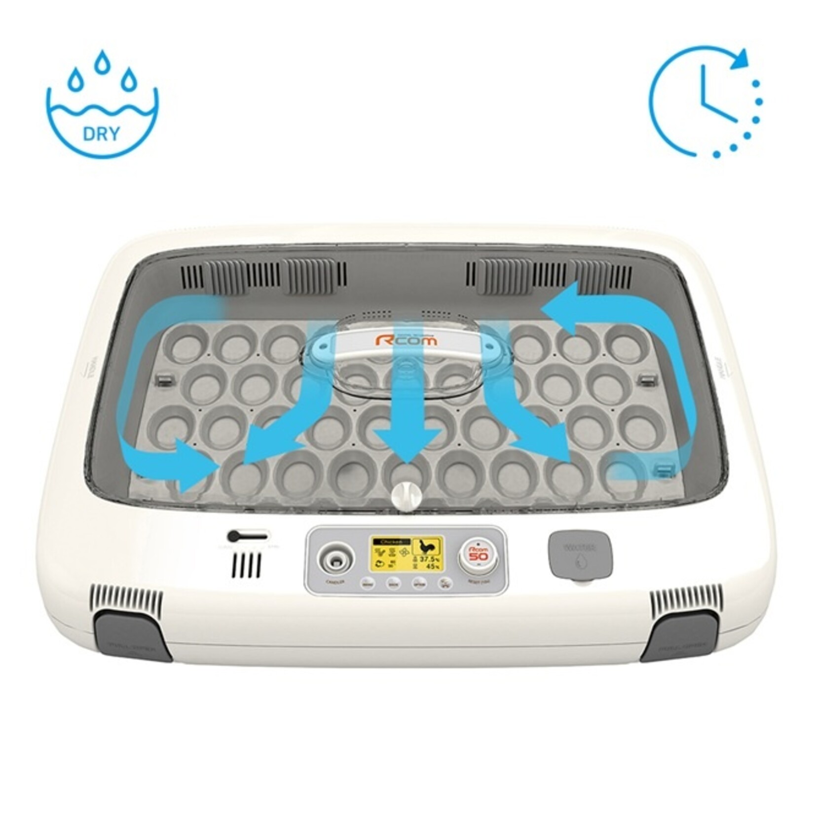 R-com Rcom Pro 50 DO Broedmachine – Professioneel, nauwkeurig en volledig automatisch