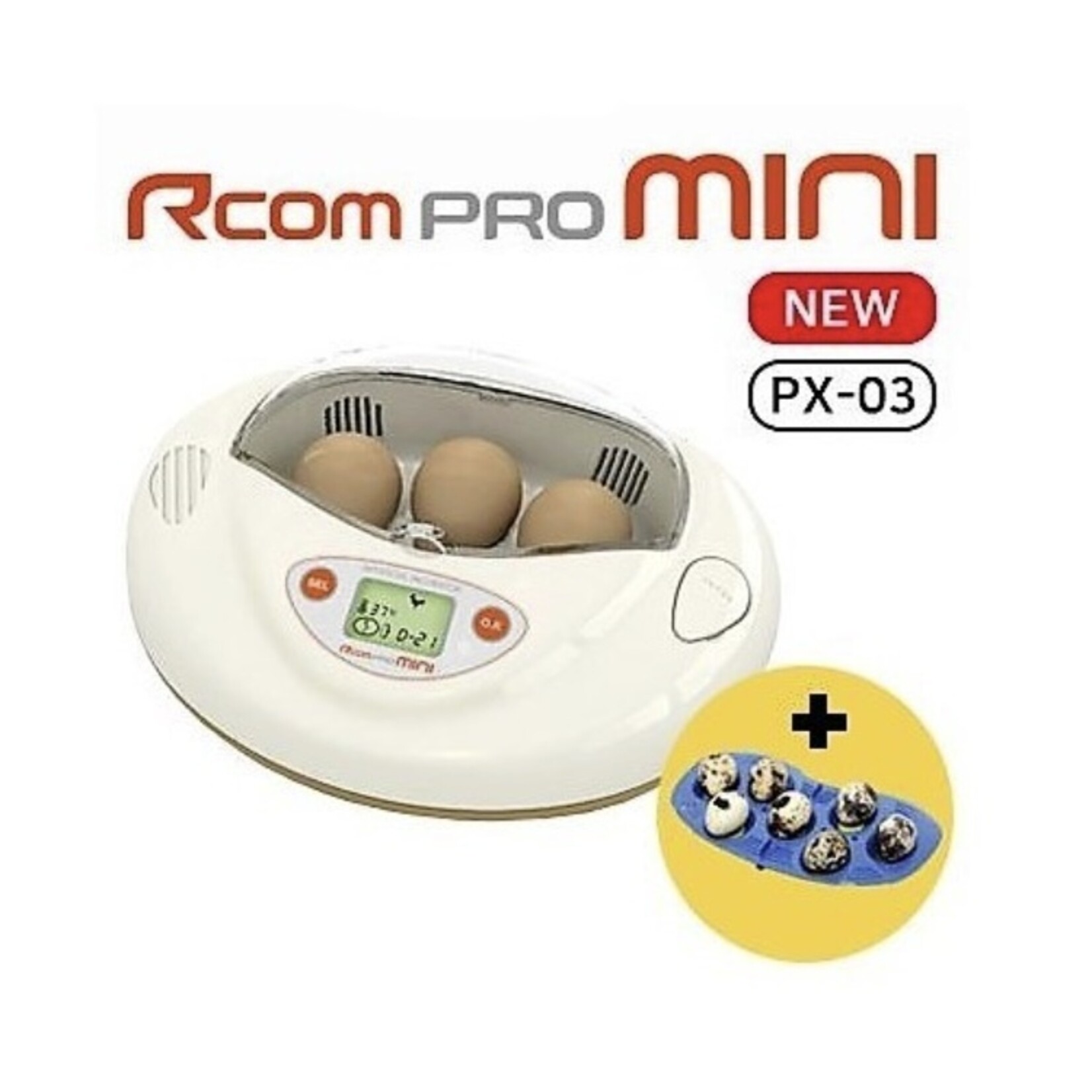 R-com Rcom Pro Mini Broedmachine – Compact, slim en ideaal voor kleine broedsels