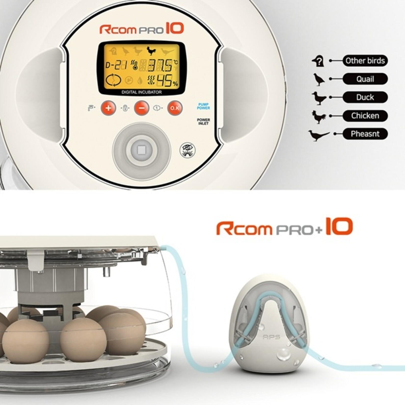 R-com Rcom PRO 10 PLUS  Broedmachine – Volledig automatisch en uiterst geavanceerd