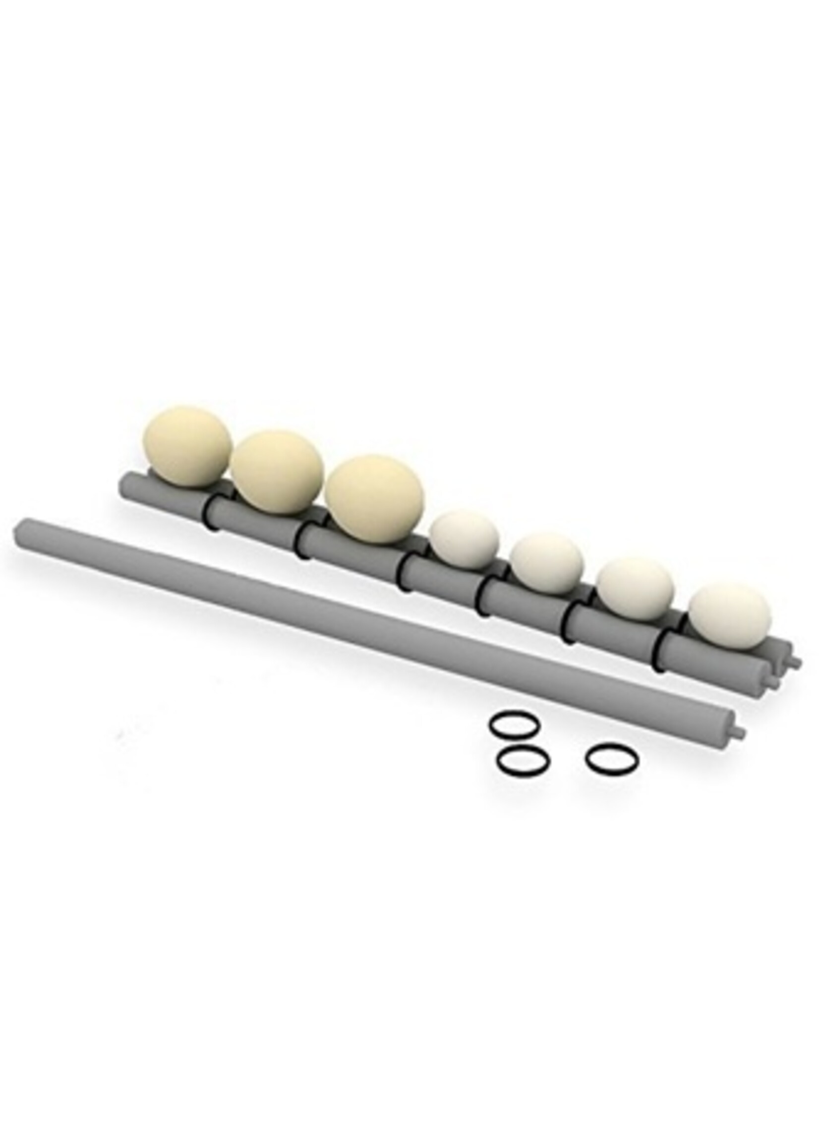R-com Rcom 20 Max rollers (10 witte rollers en zwarte O-ringen)