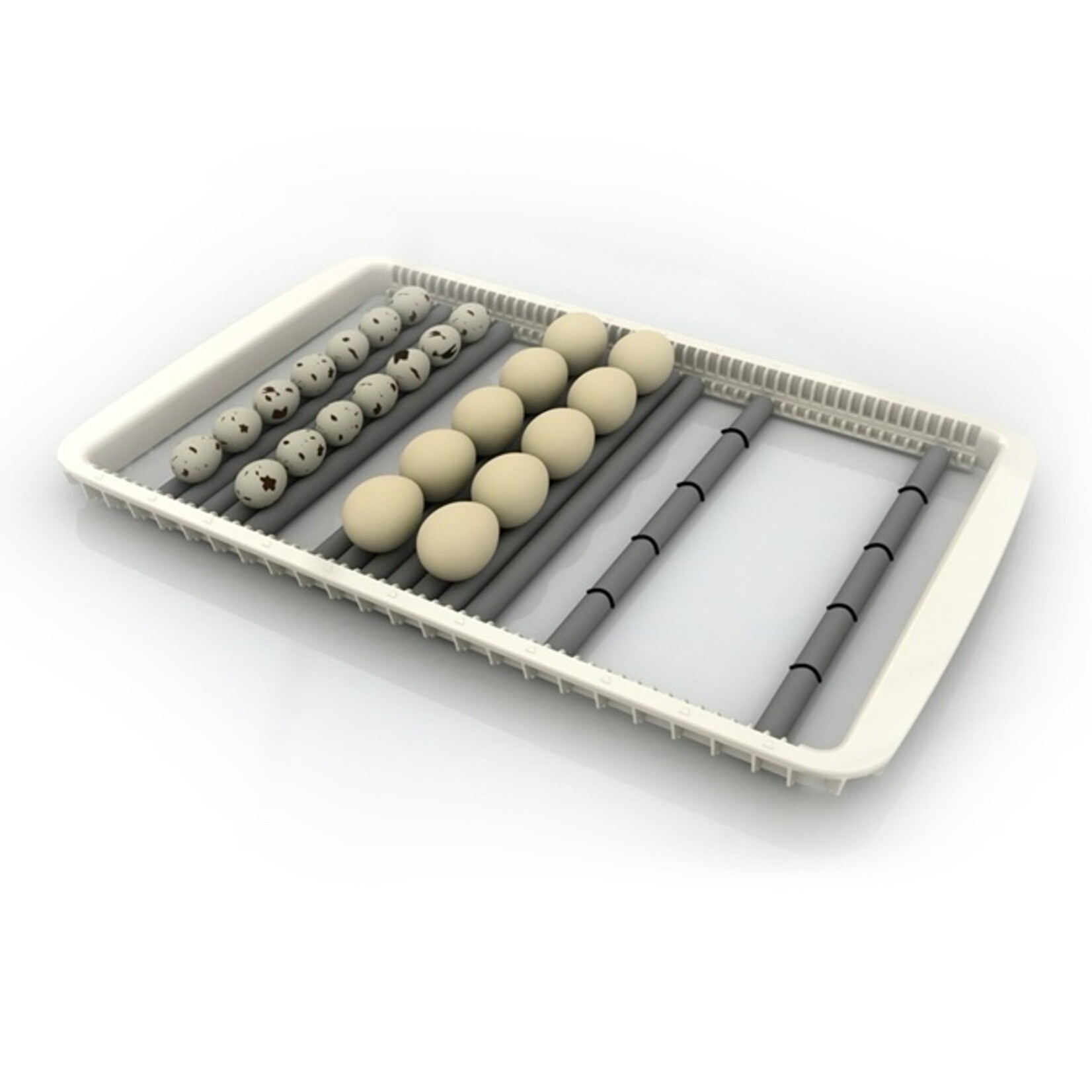 R-com Rcom 20 Max rollers (10 witte rollers en zwarte O-ringen)