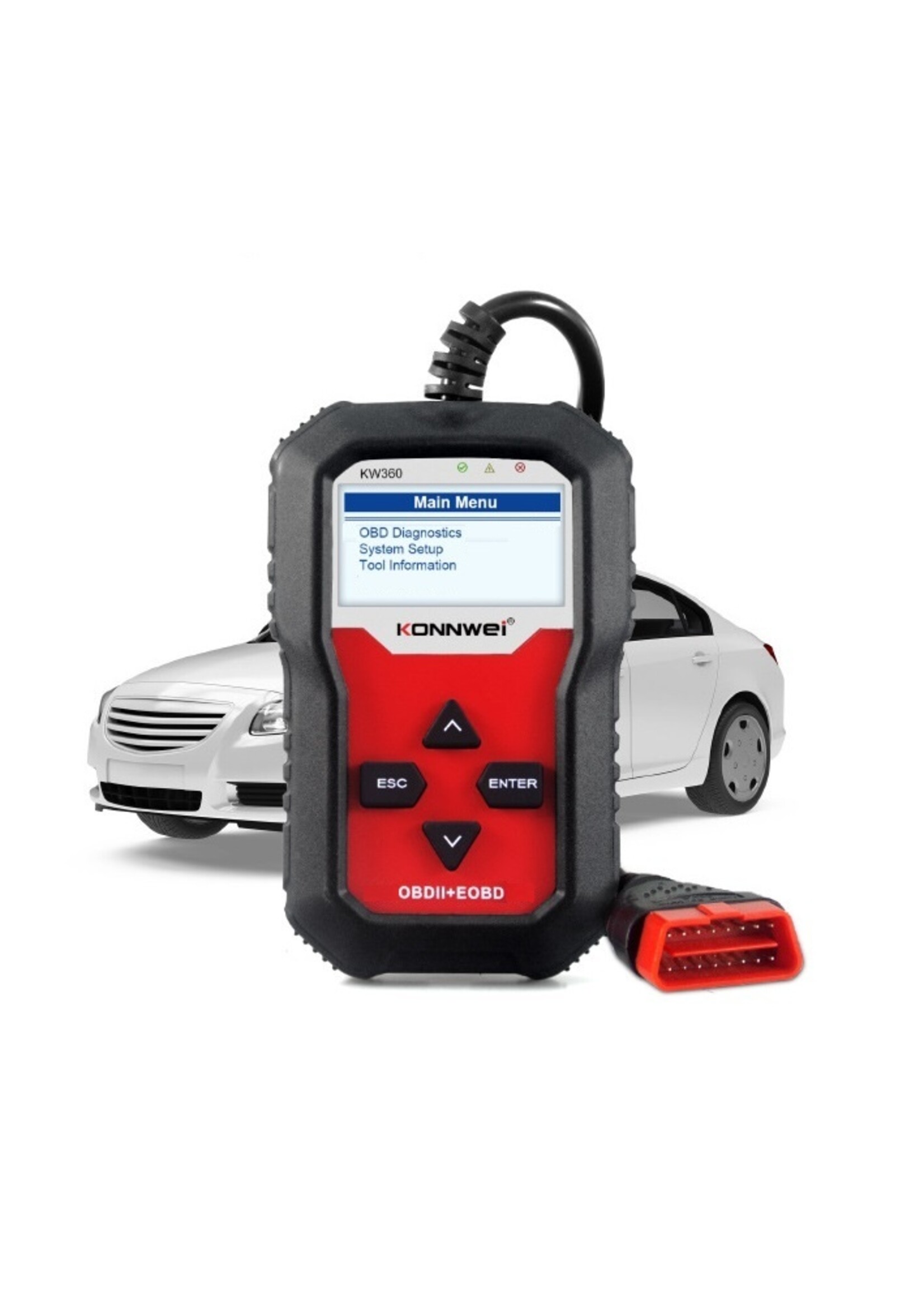 KONNWEI KONNWEI KW360 Full System + OBDII EOBD-scanner Voor Mercedes Benz