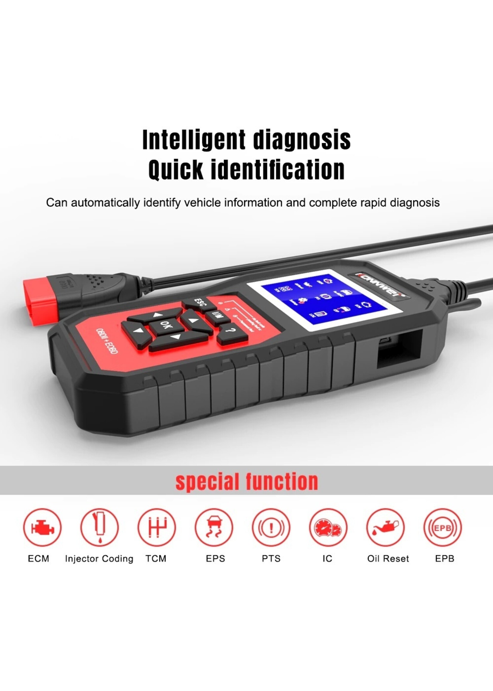 KONNWEI KONNWEI KW460 Full System Diagnostisch Apparaat voor Mercedes Benz