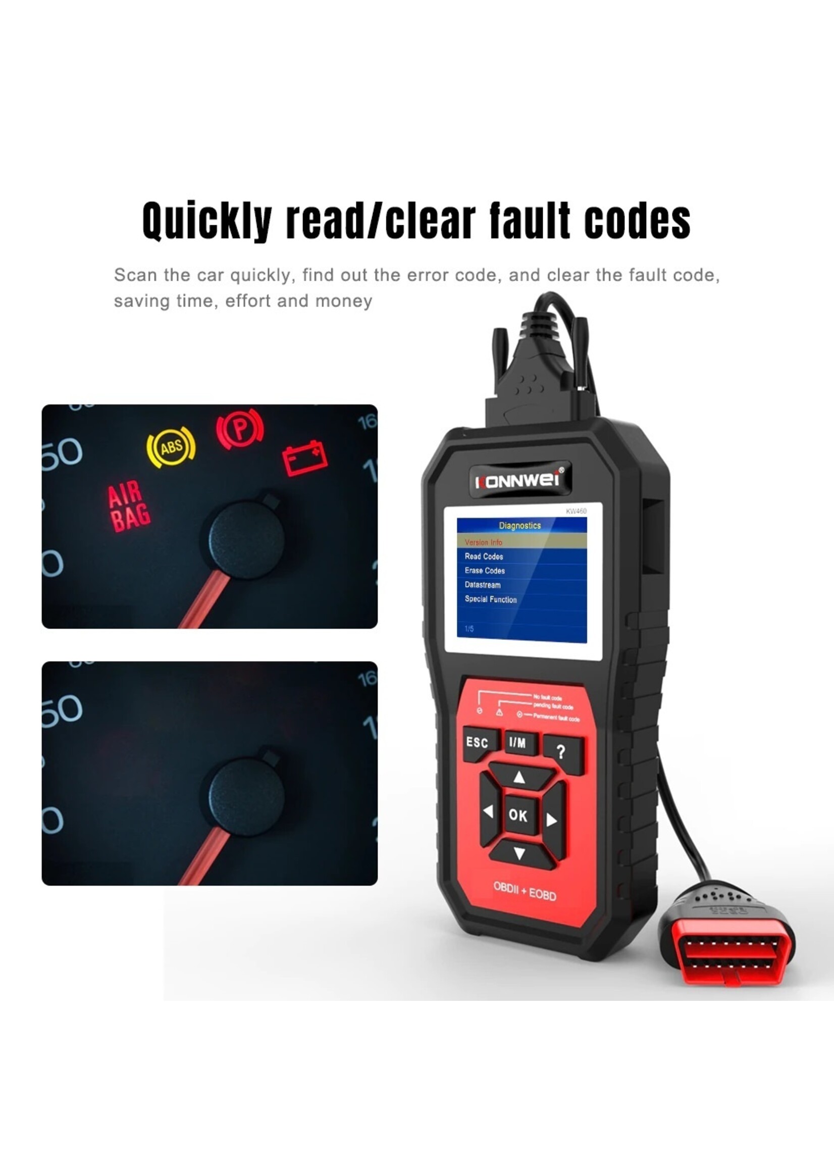 KONNWEI KONNWEI KW460 Full System Diagnostisch Apparaat voor Mercedes Benz