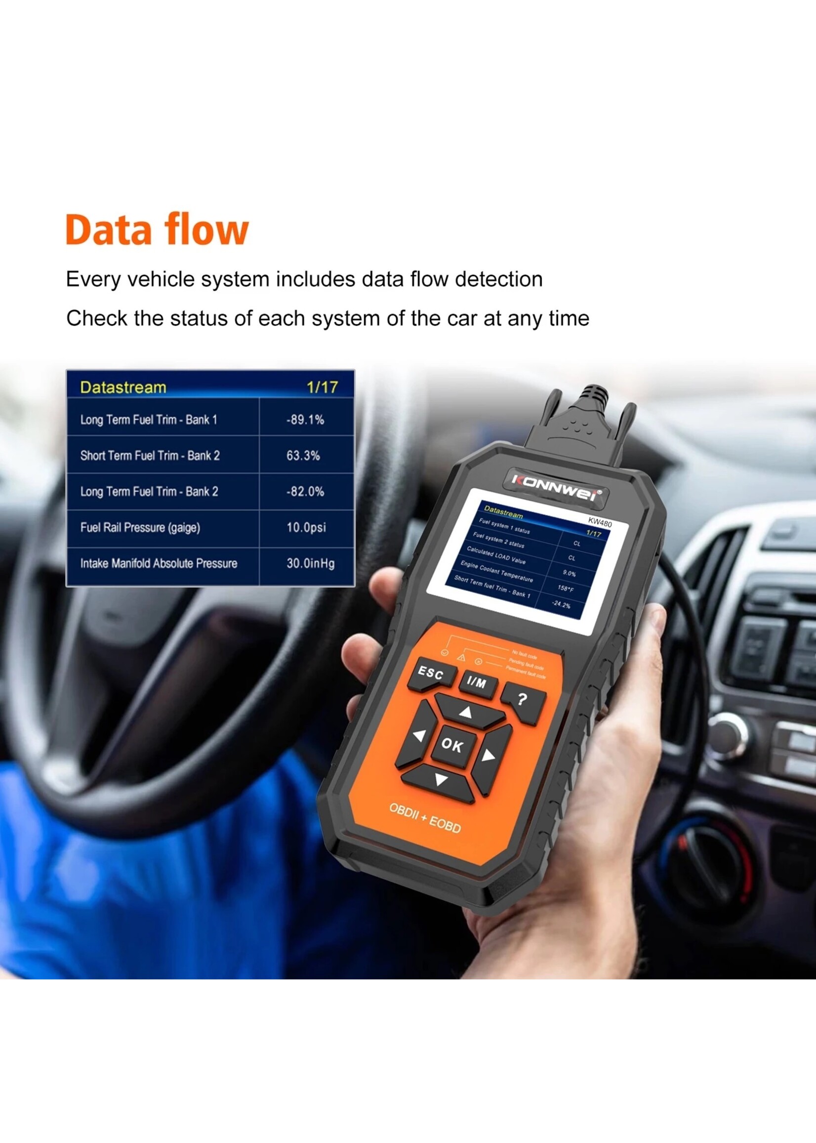 KONNWEI Konnwei KW480 Full System Diagnostische Scanner voor BMW