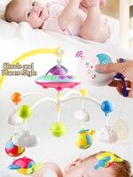 Kleurvolle Baby Muziek Mobiel met Afstandsbediening en sterren projector