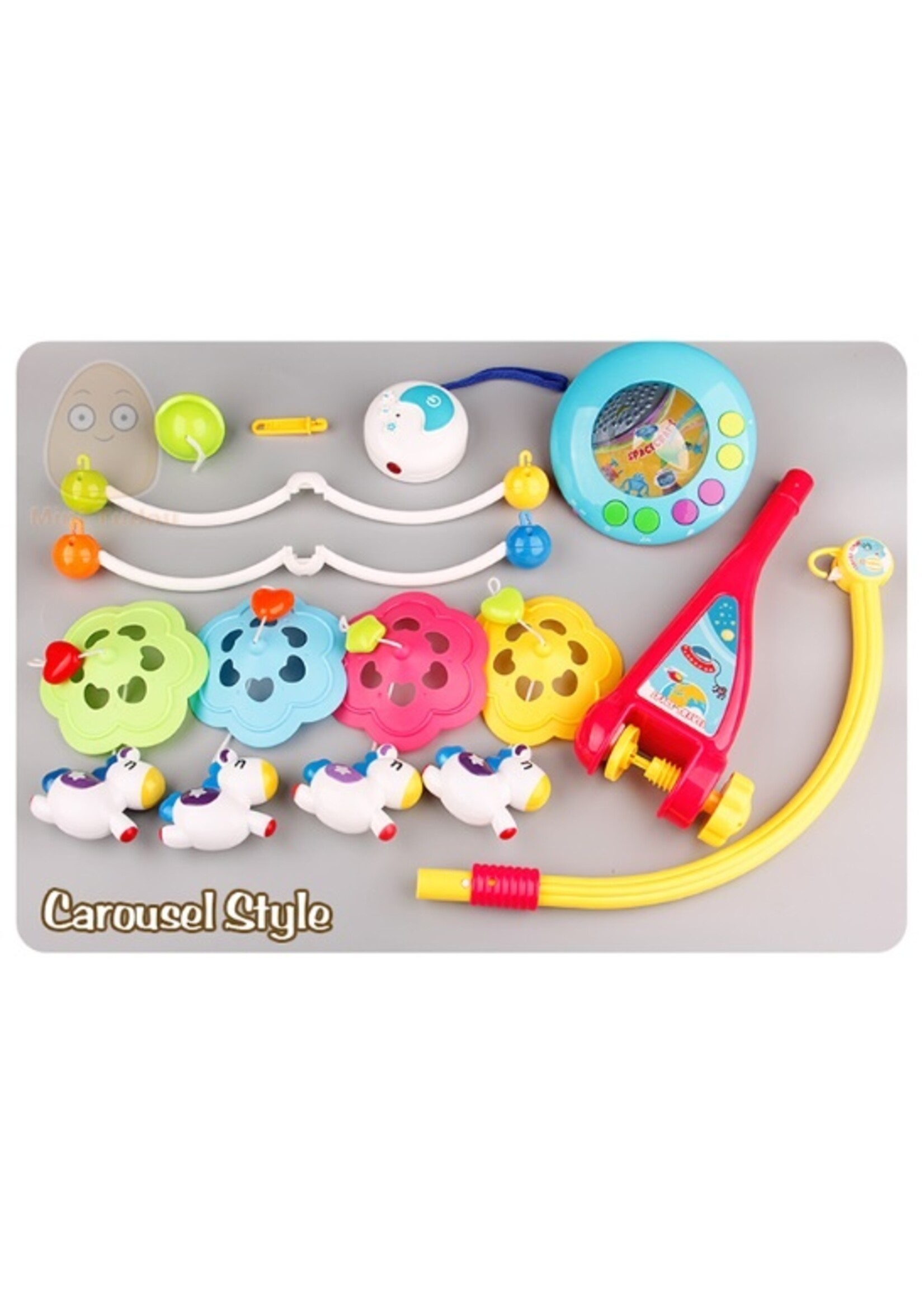 Kleurvolle Baby Muziek Mobiel met Afstandsbediening en sterren projector