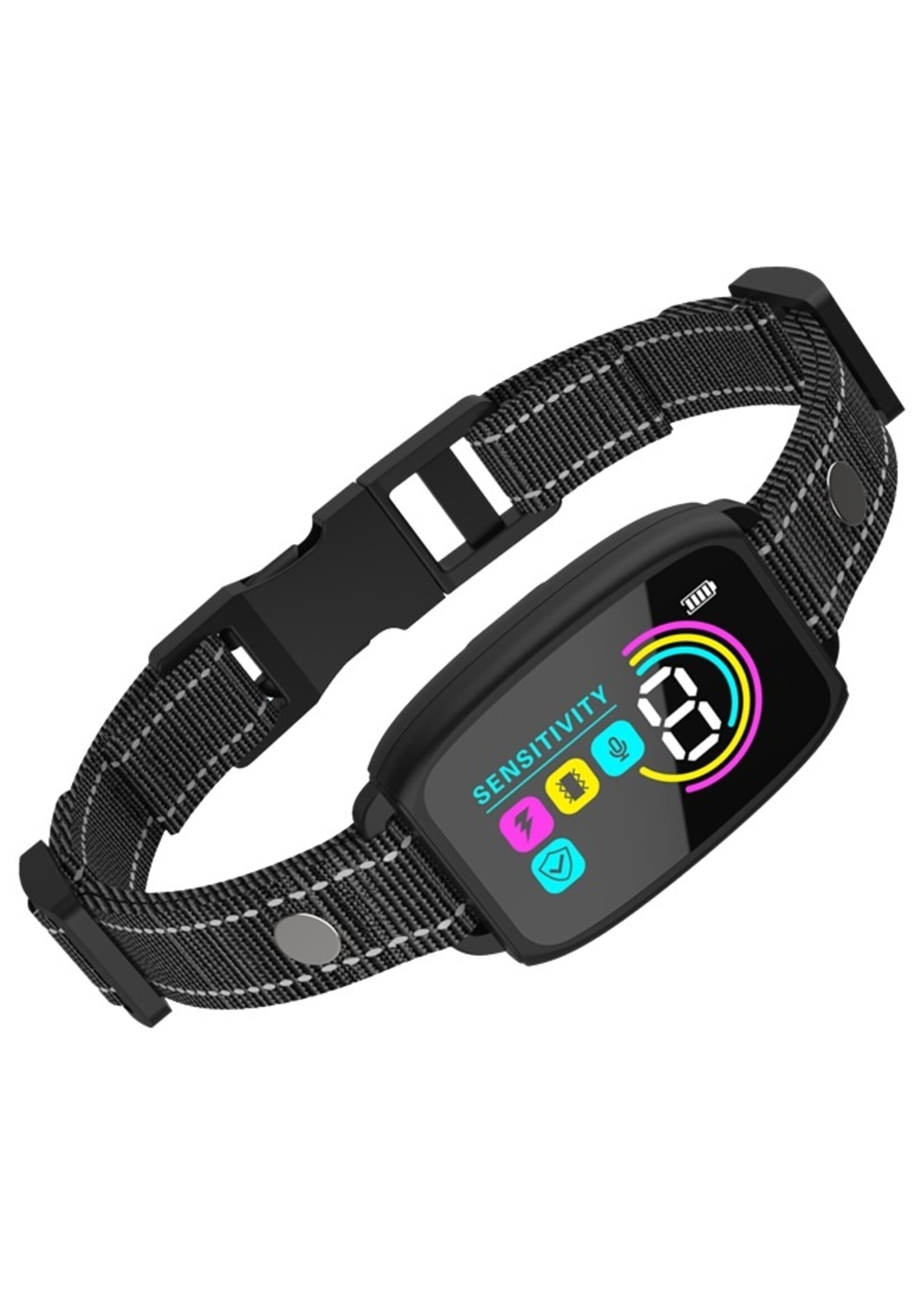 Automatische Anti-Blafband voor Honden – 4 Trainingsmodi – 8 Gevoeligheidsniveaus – Oplaadbaar & Waterbestendig