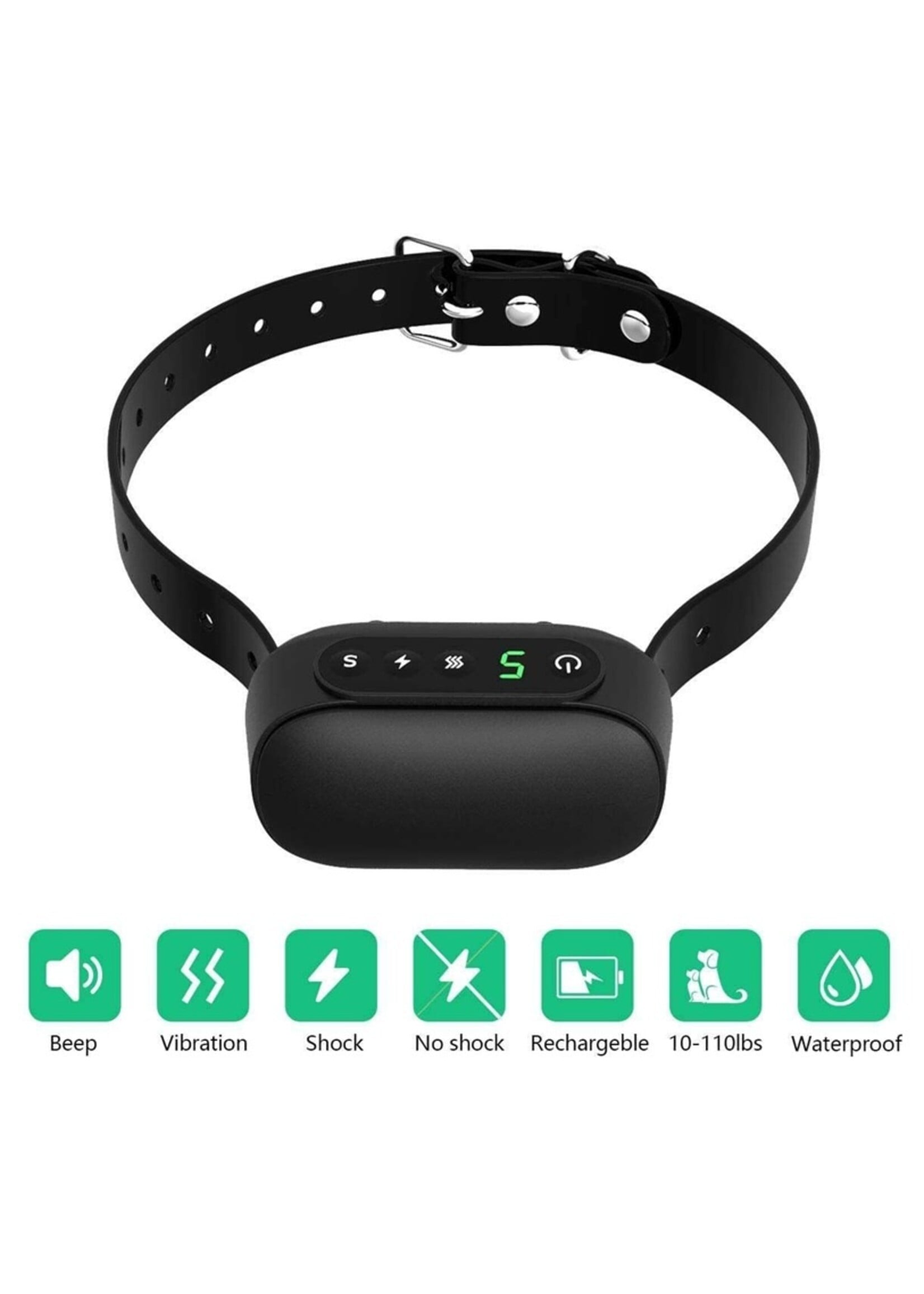 Anti-Blafband – Automatische Blafdetectie – IP65 – Vibratie, Geluid & Correctie