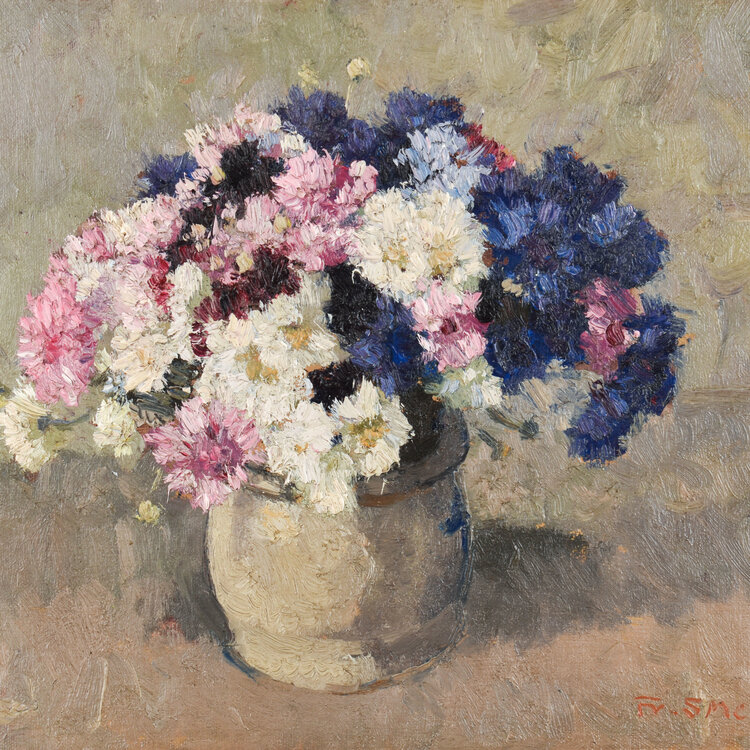 Frans Smeers (1873-1960) Frans Smeers (1873-1960) - Flowers in Westerwald jar