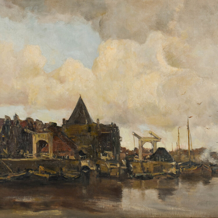 Willem G.F. Jansen Willem G.F. Jansen, Gezicht op de schreierstoren, Amsterdam