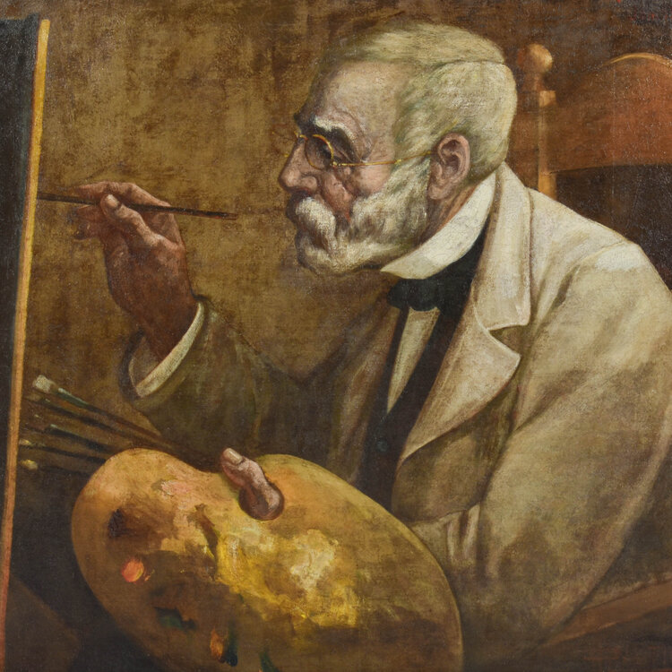 Jan Veth (1864-1925) Jan Veth (1864-1925) - Portrait Jozef Israëls (1824-1911)