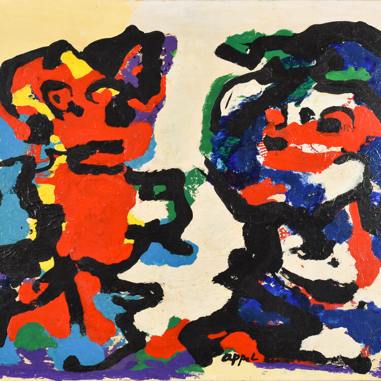 Karel Appel (1921-2006) Karel Appel - Personages- 1975