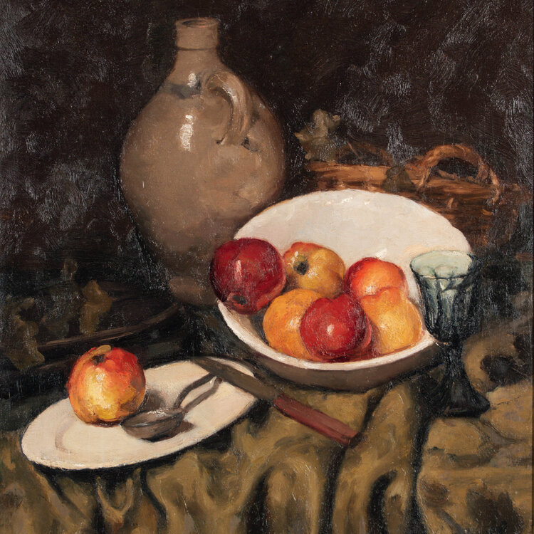 Ans van den Berg (1873-1942) Ans van den Berg (1873-1942) - Still life with a covered table