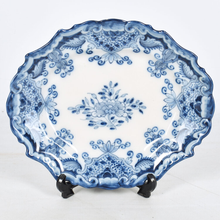 Koninklijke Tichelaar Makkum Delfts Blauwe Elegantie -  Handgeschilderde Schaal
