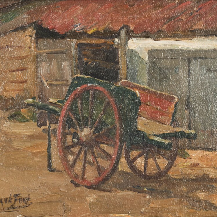 Edward Frankfort (1864-1920) Edward Frankfort (1864-1920) - Kar bij boerderij