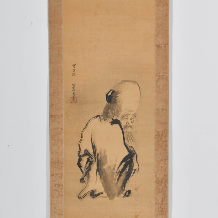 Chika Haru Kano School - scroll - Kakejiku - Fukurokuju - Chika Haru